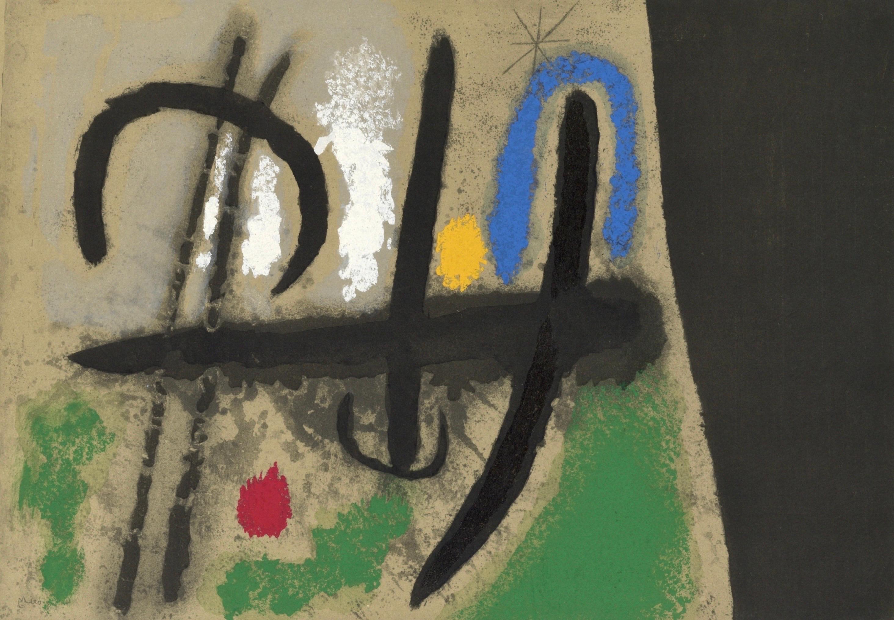 Joan Miro, Birds in a Landscape, from Cardboards 1959–1965, 1965 (after)