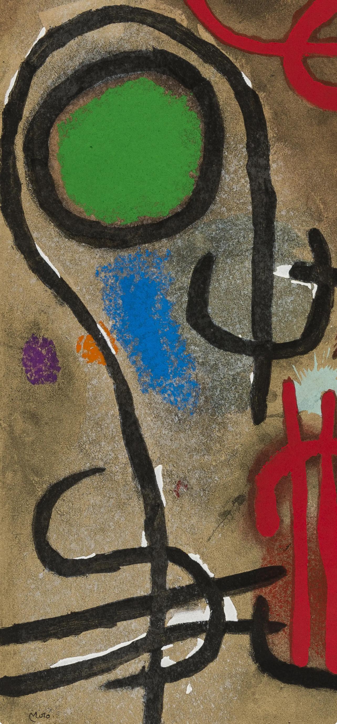 Joan Miro, Figures III, from Cardboards 1959–1965, 1965 (after) - Print by Joan Miró