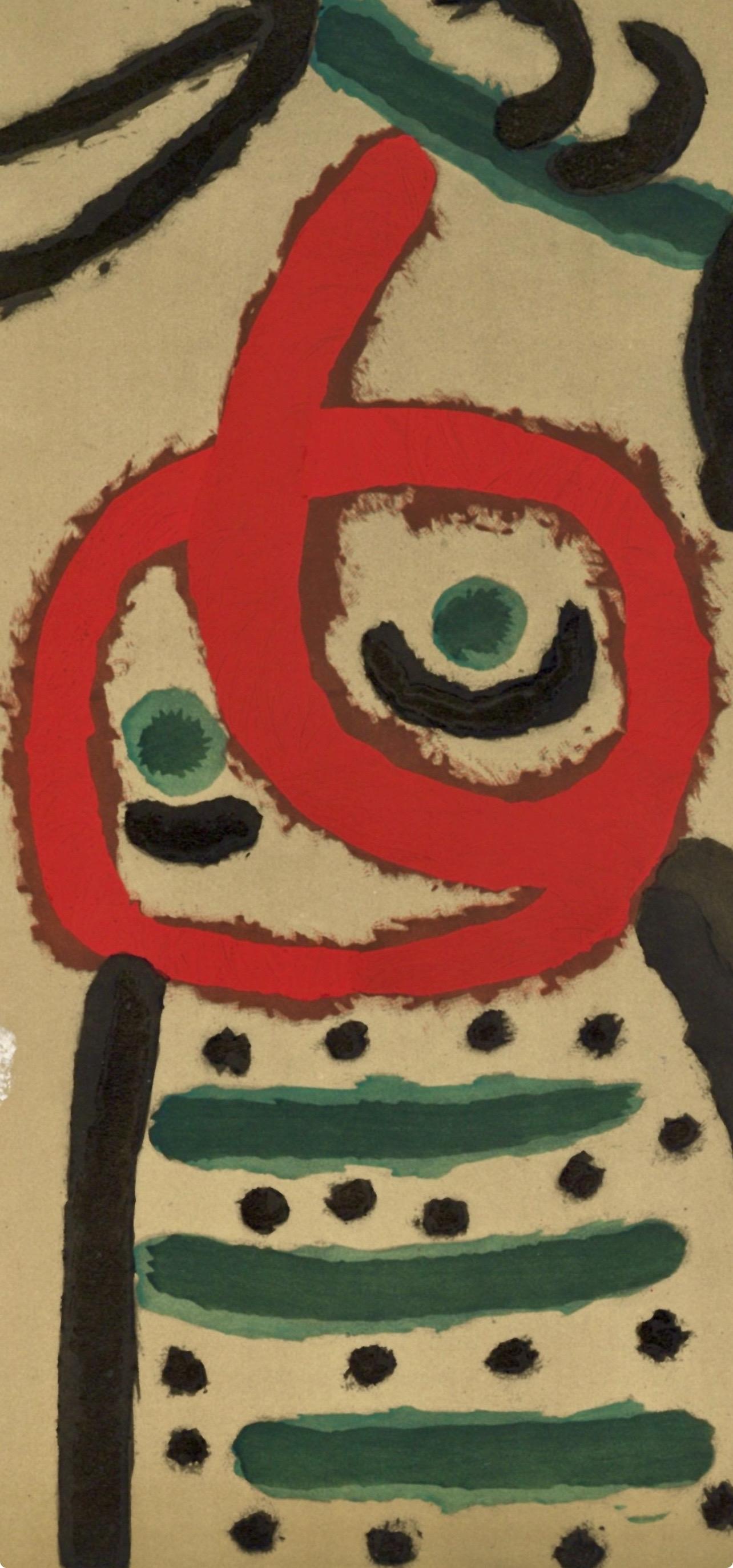 Joan Miro, Woman and Bird, from Cardboards 1959–1965, 1965 (after) - Print by Joan Miró