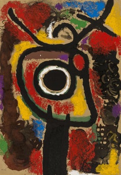 Miró, Personnage et oiseau (Cramer 103; Mourlot 382-383), Cartones (nach)