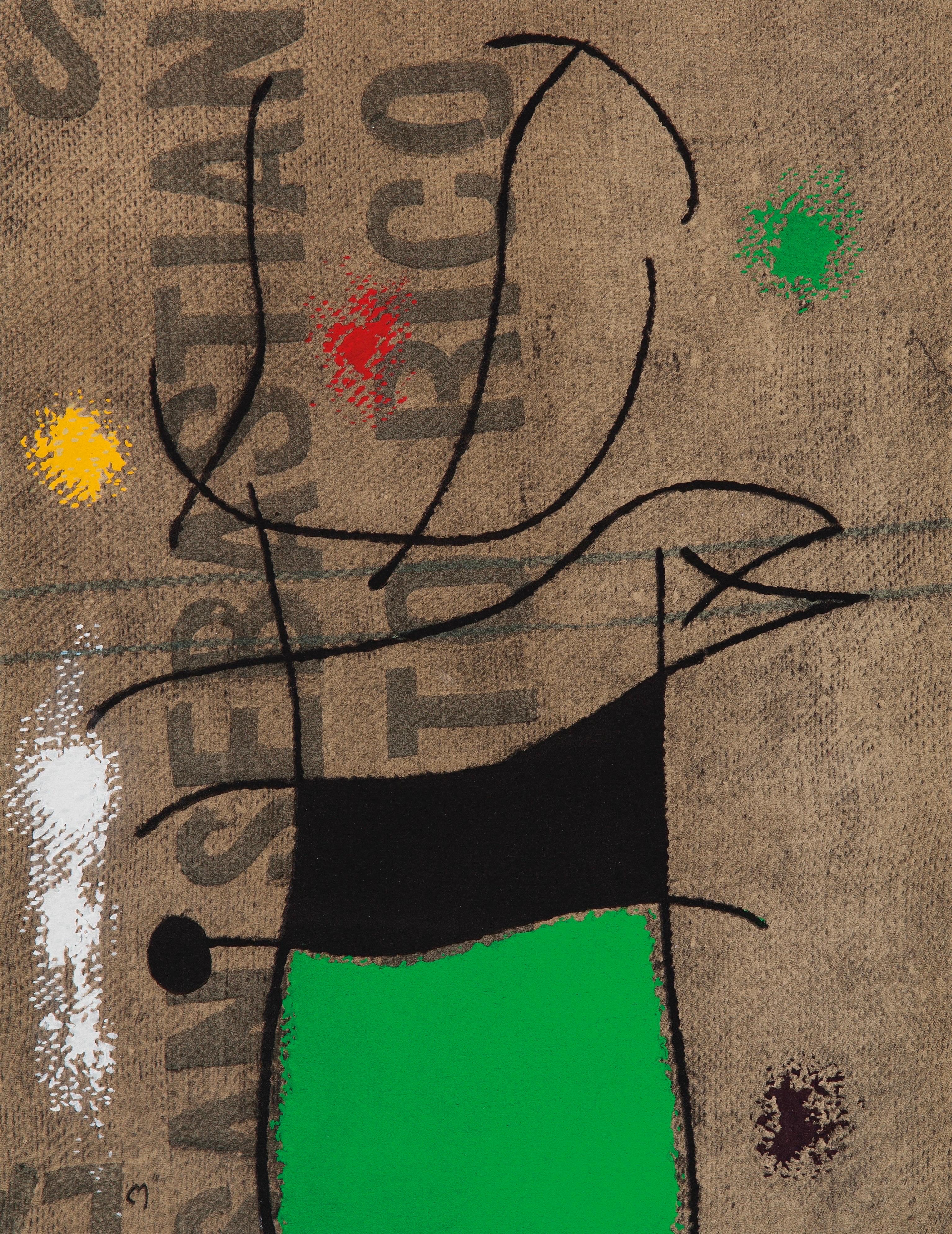 Joan Miro, Woman and Bird V/X, from Miro 1959–1960, 1961 (after)