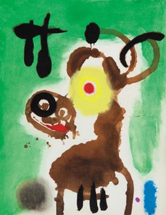 Miró, Femme et oiseau (Cramer 69; Dupin 292; Mourlot 286-294) (dopo)