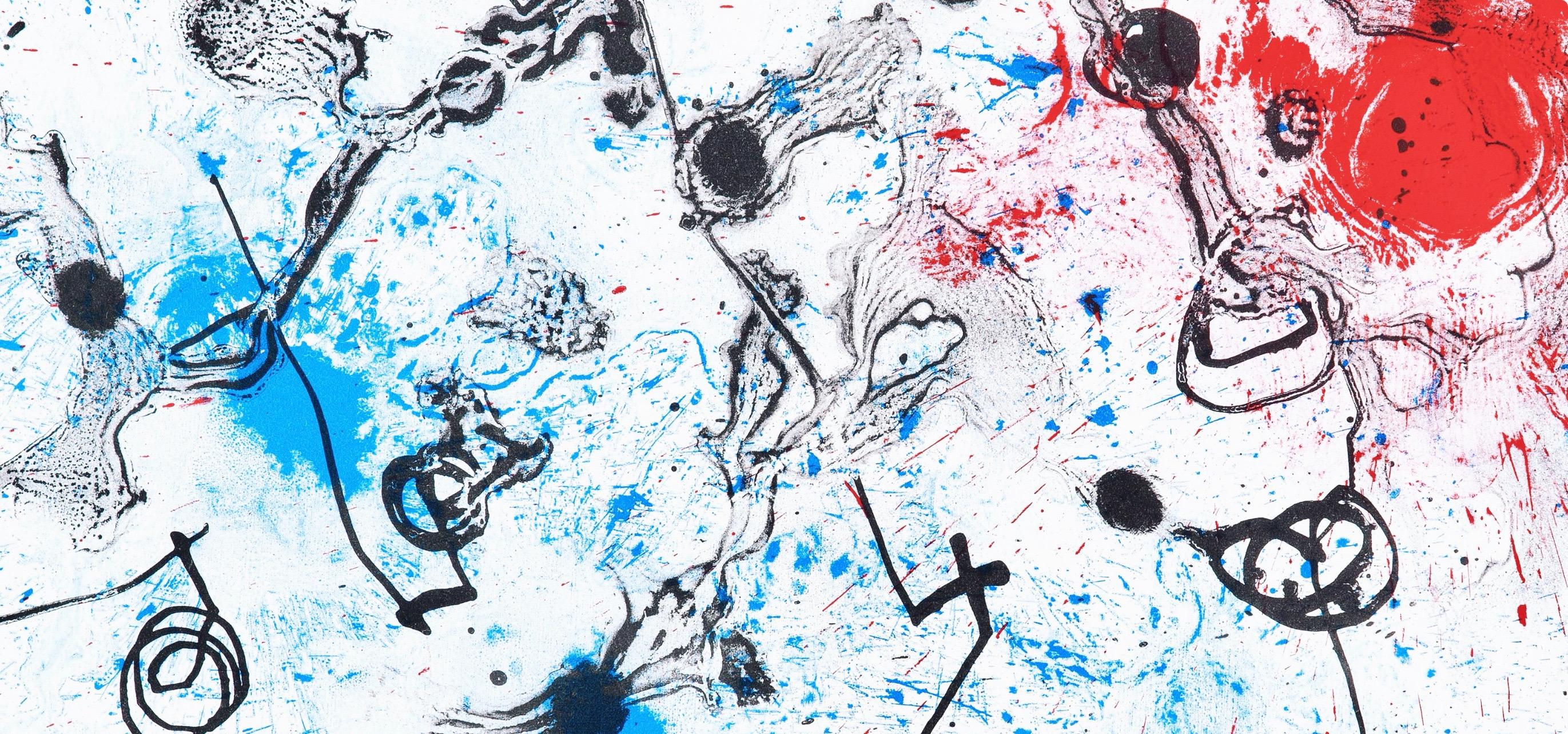 Joan Miro, Series II, Blue and Red, from Miro 1959–1960, 1961 (after) - Surrealist Print by Joan Miró