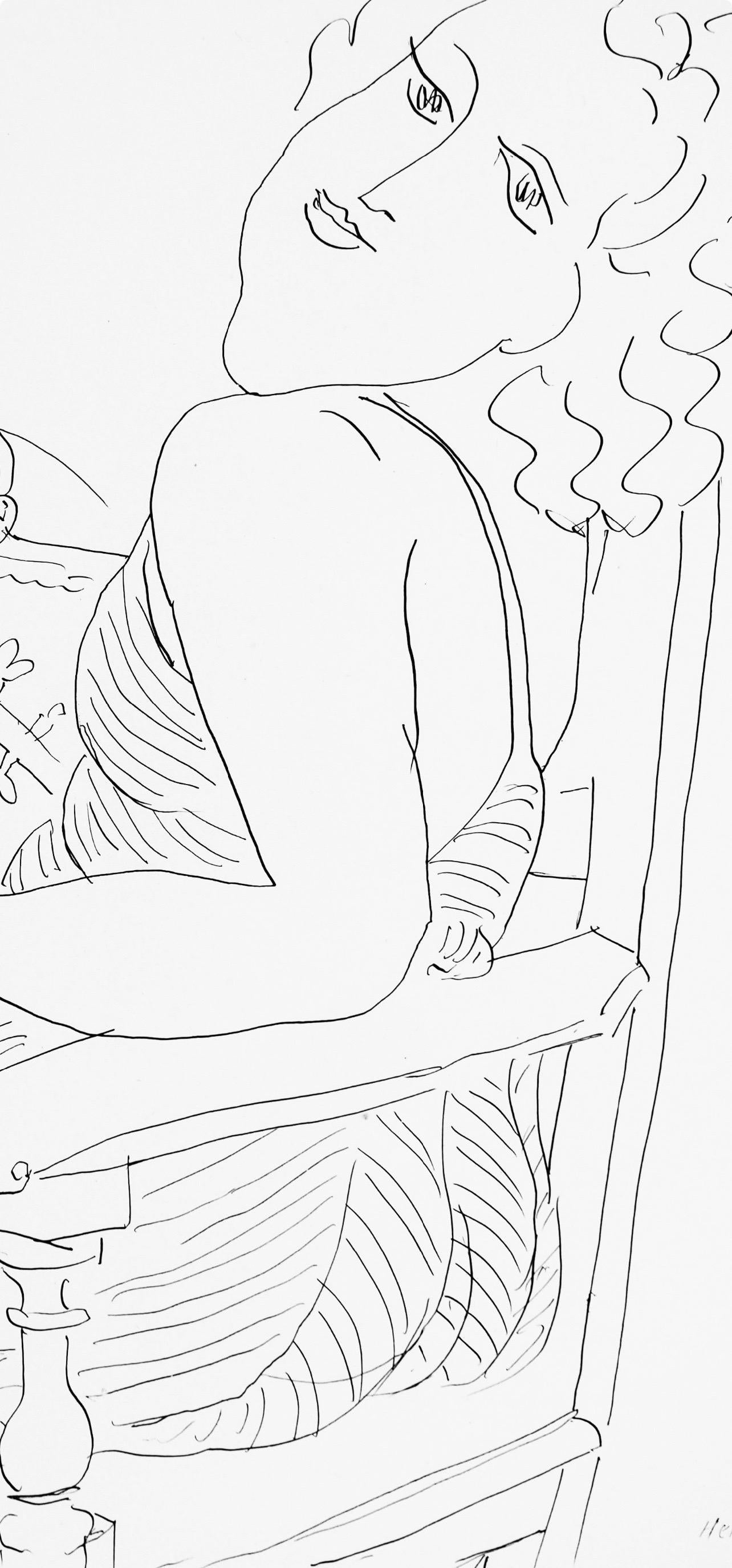 Henri Matisse, Series P, Var. 6, Drawings, Themes and Variations, 1943 (after) For Sale 1