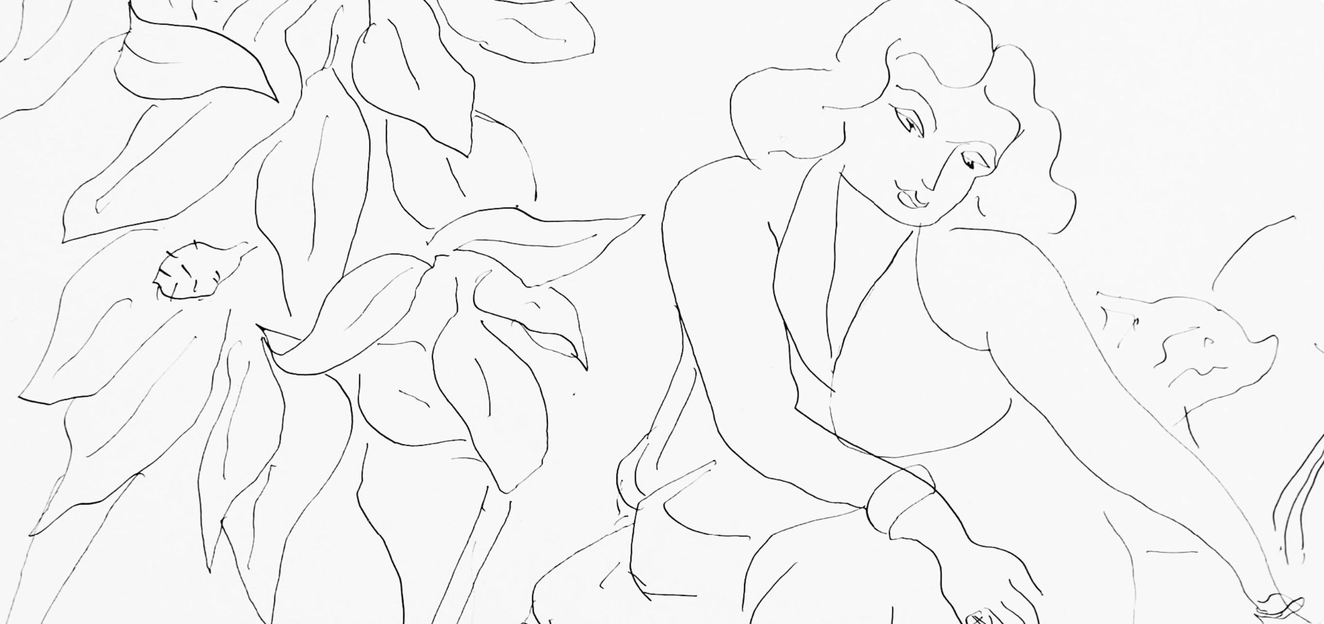 Henri Matisse, Series E, Var. 11, Drawings, Themes and Variations, 1943 (after) For Sale 1