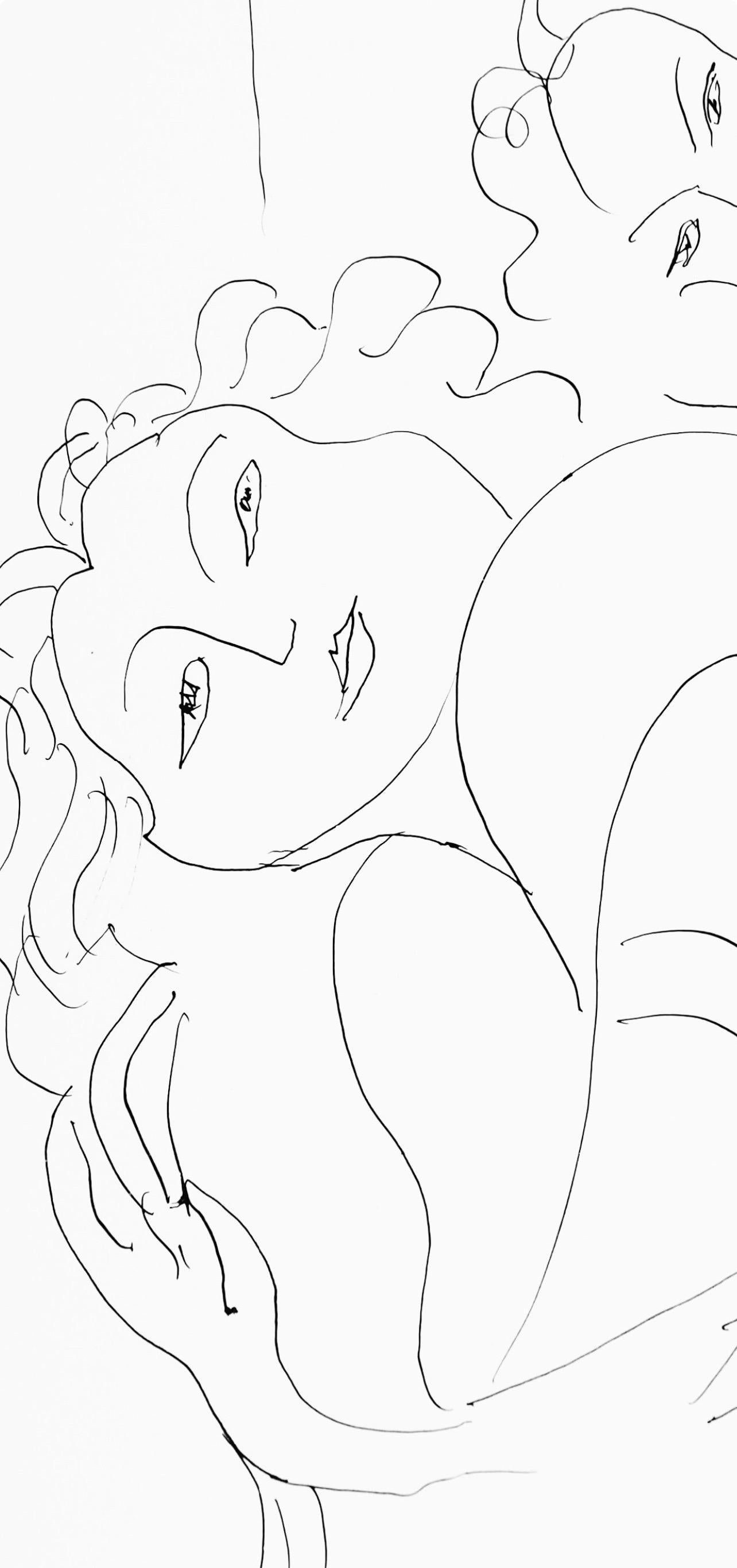 Henri Matisse, Series F, Var. 5, Drawings, Themes and Variations, 1943 (after) For Sale 2