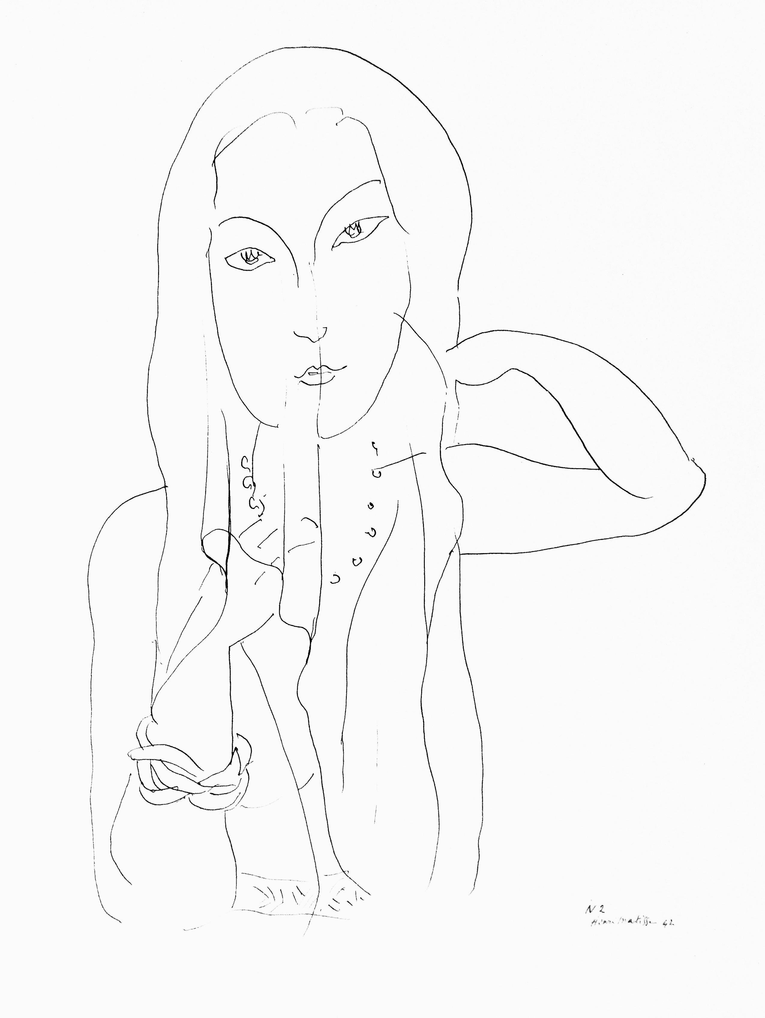 Henri Matisse, Series N, Var. 2, Drawings, Themes and Variations, 1943 (after)