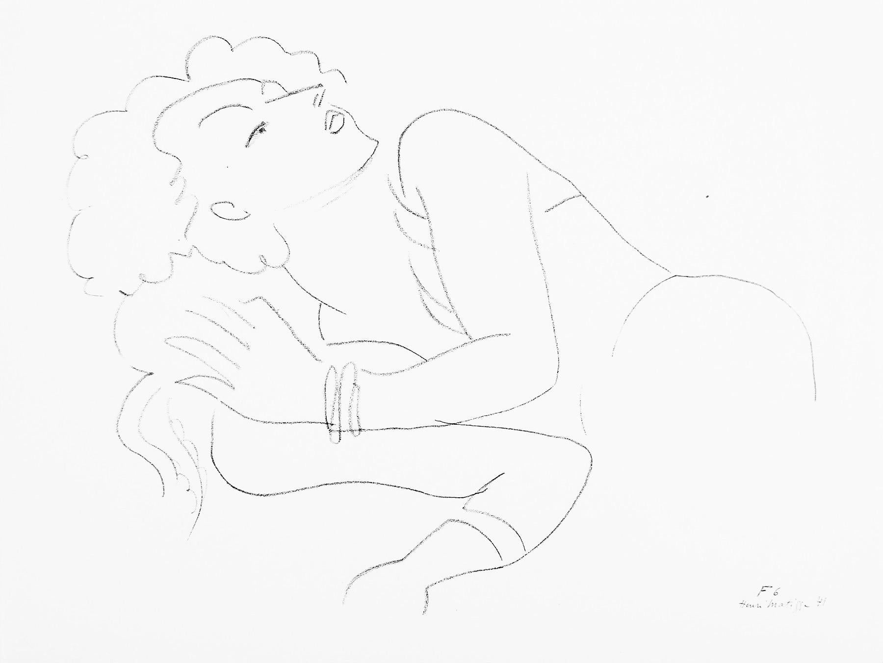 Henri Matisse, Series F, Var. 6, Drawings, Themes and Variations, 1943 (after)