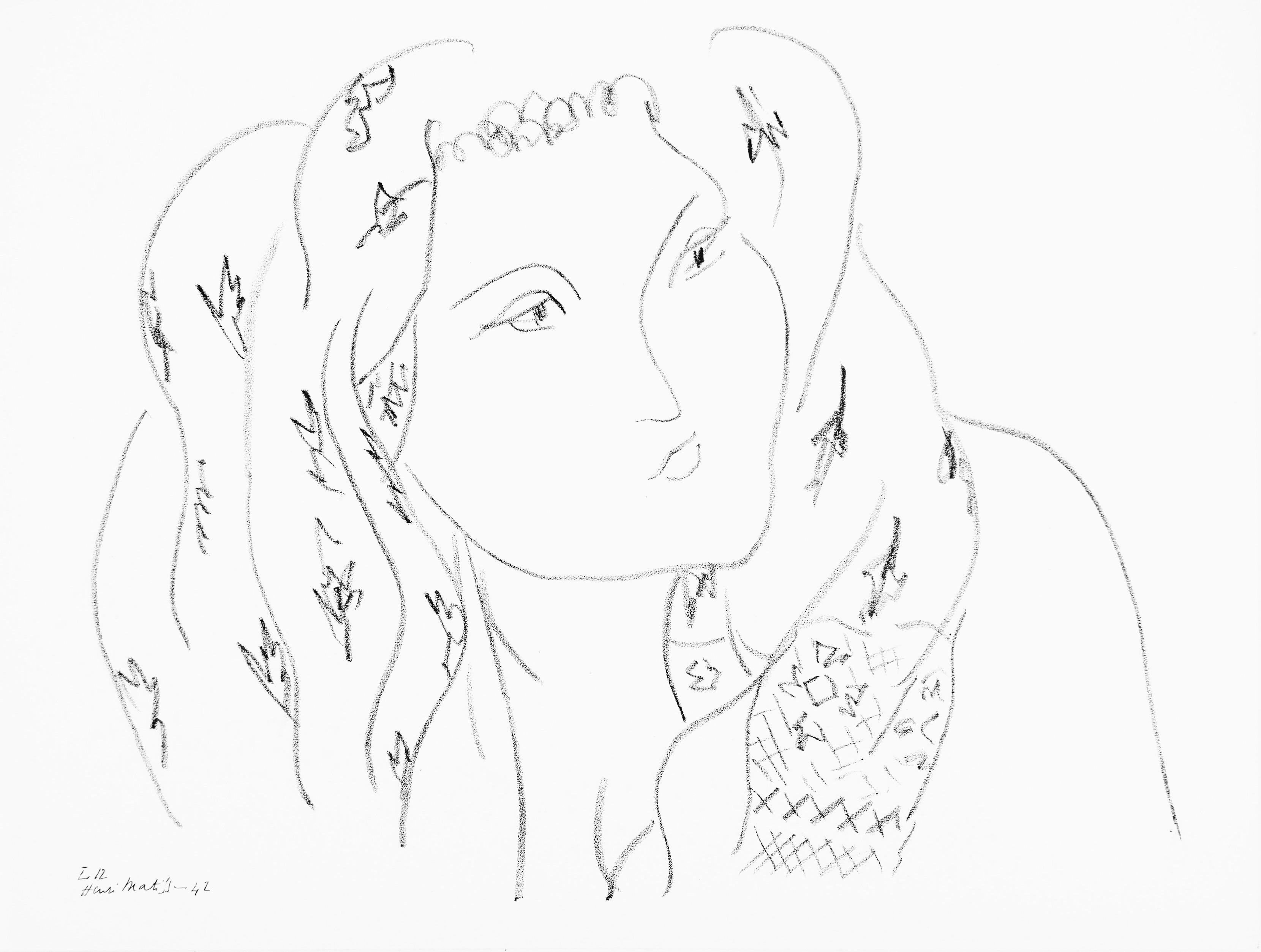 Henri Matisse, Series L, Var. 12, Drawings, Themes and Variations, 1943 (after)