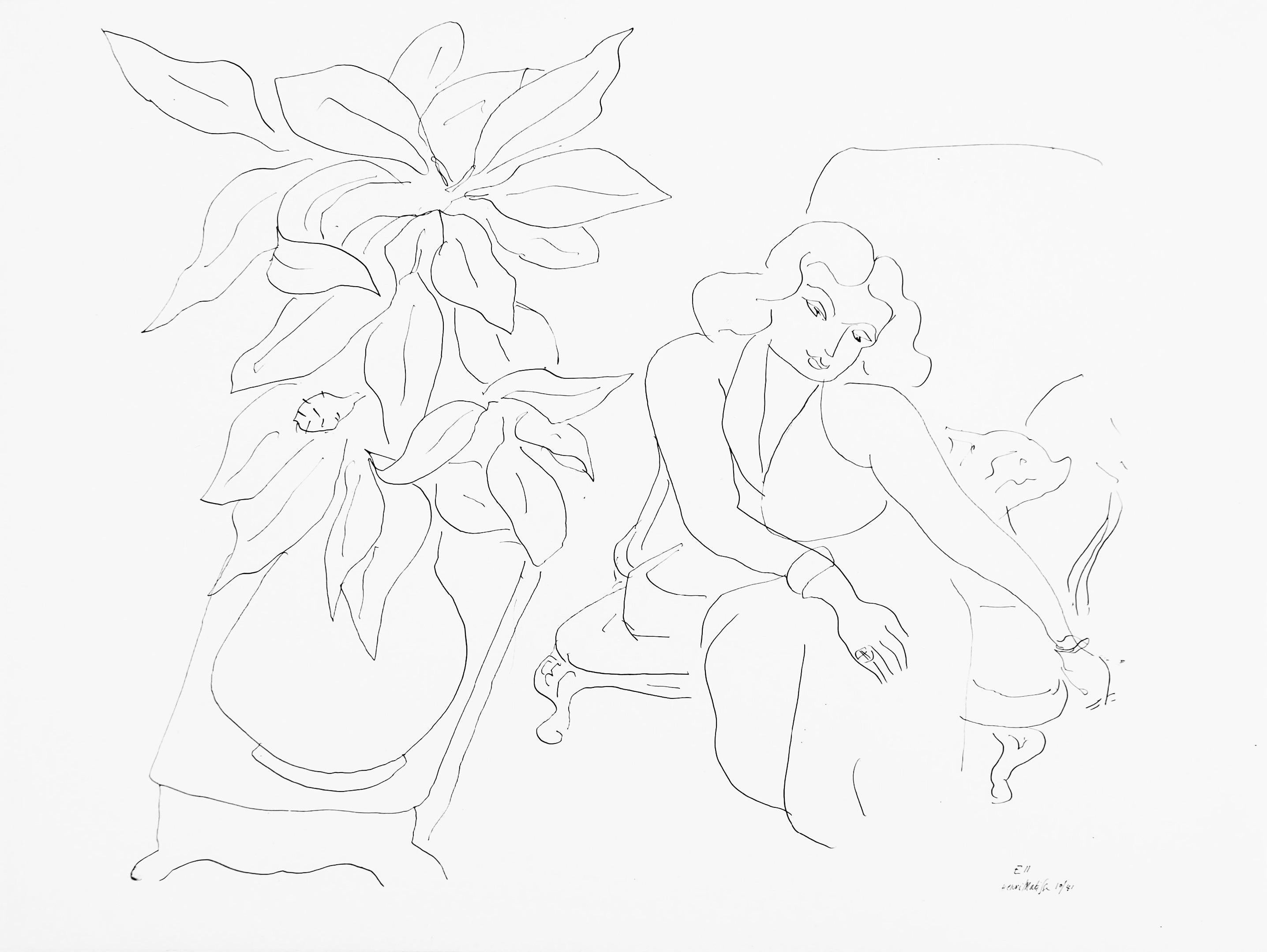 Henri Matisse, Series E, Var. 11, Drawings, Themes and Variations, 1943 (after)