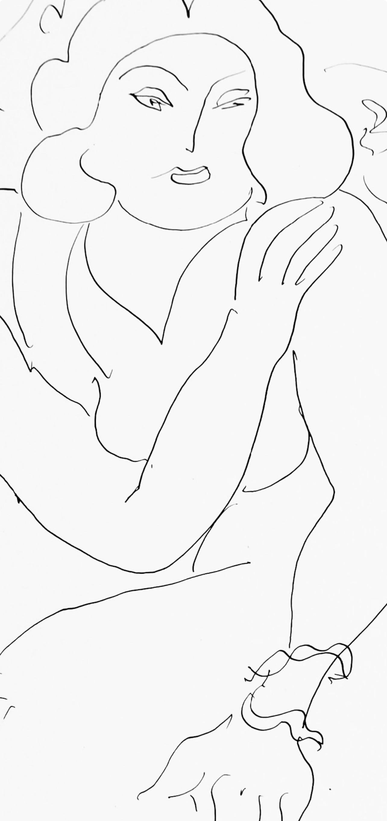 Henri Matisse, Series E, Var. 10, Drawings, Themes and Variations, 1943 (after) For Sale 2