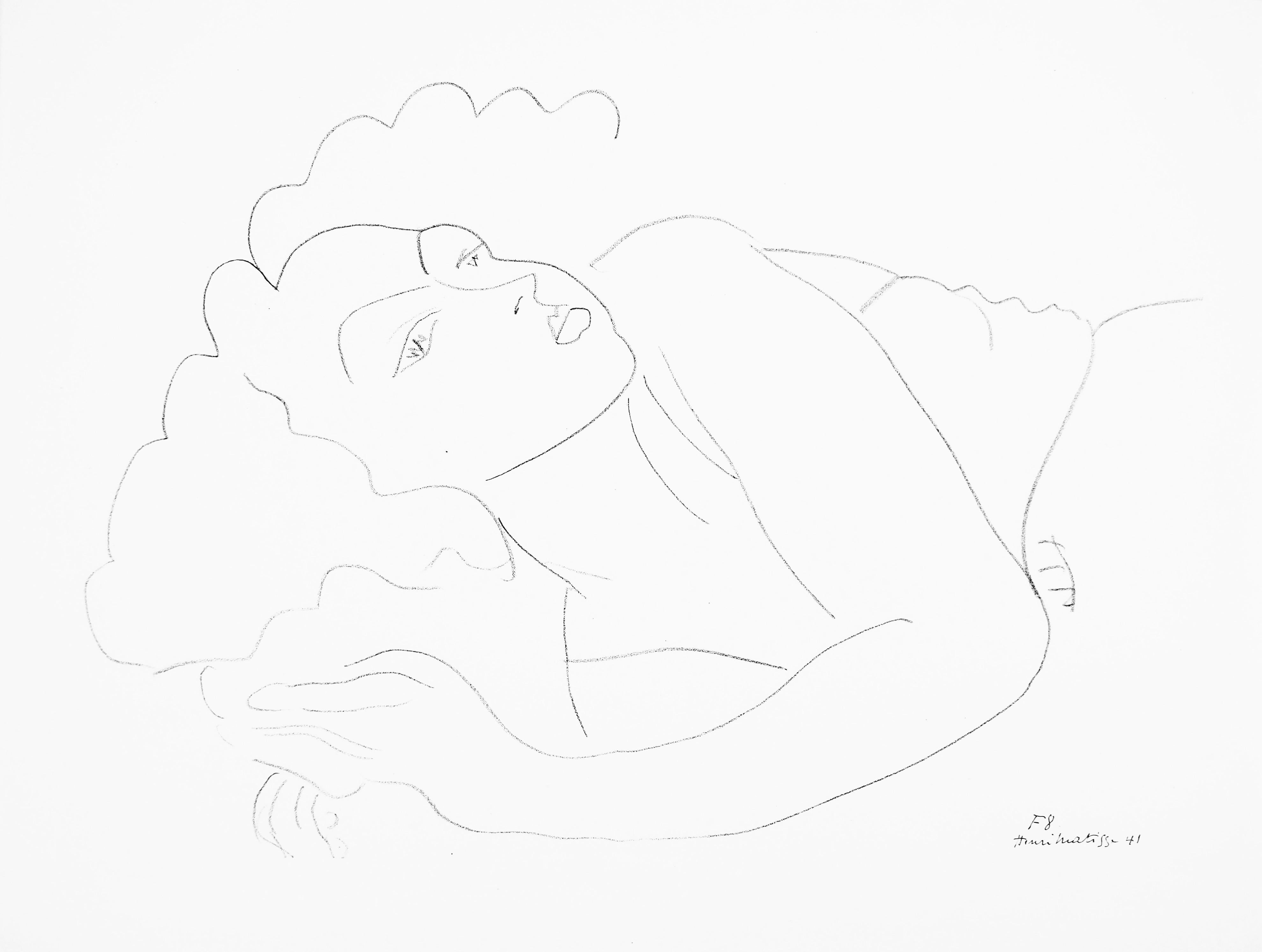 Henri Matisse, Series F, Var. 8, Drawings, Themes and Variations, 1943 (after)