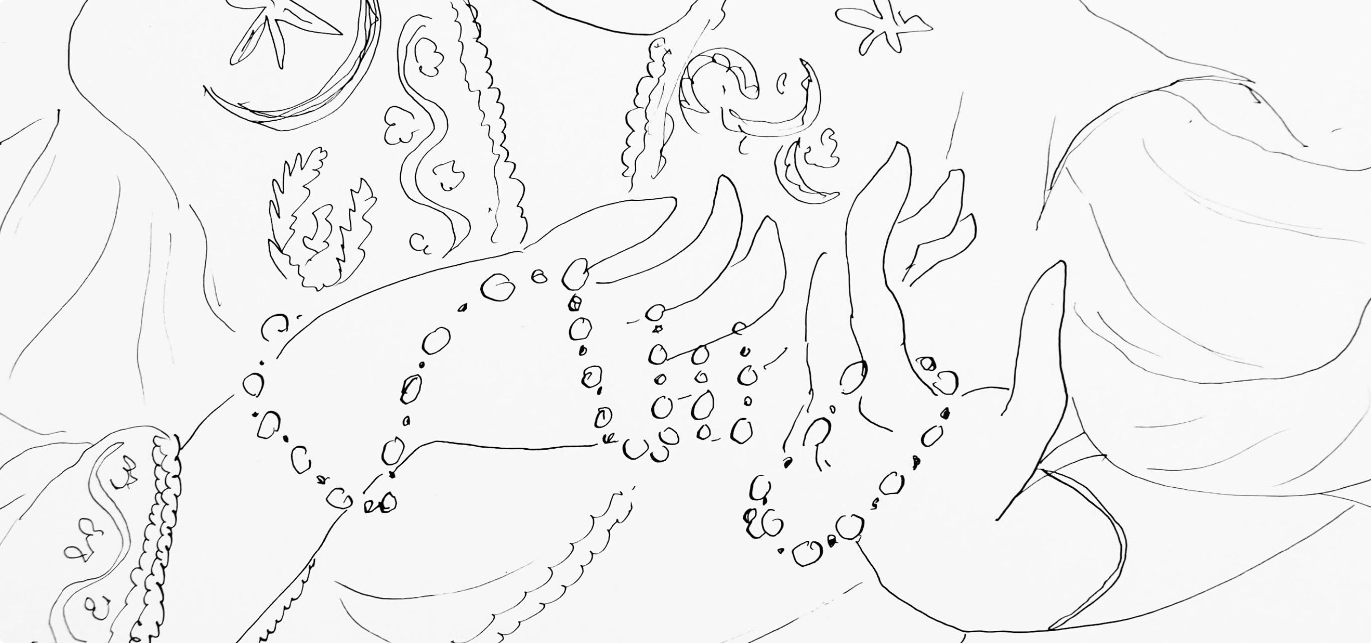 Henri Matisse, Series I, Var. 7, Drawings, Themes and Variations, 1943 (after) For Sale 2