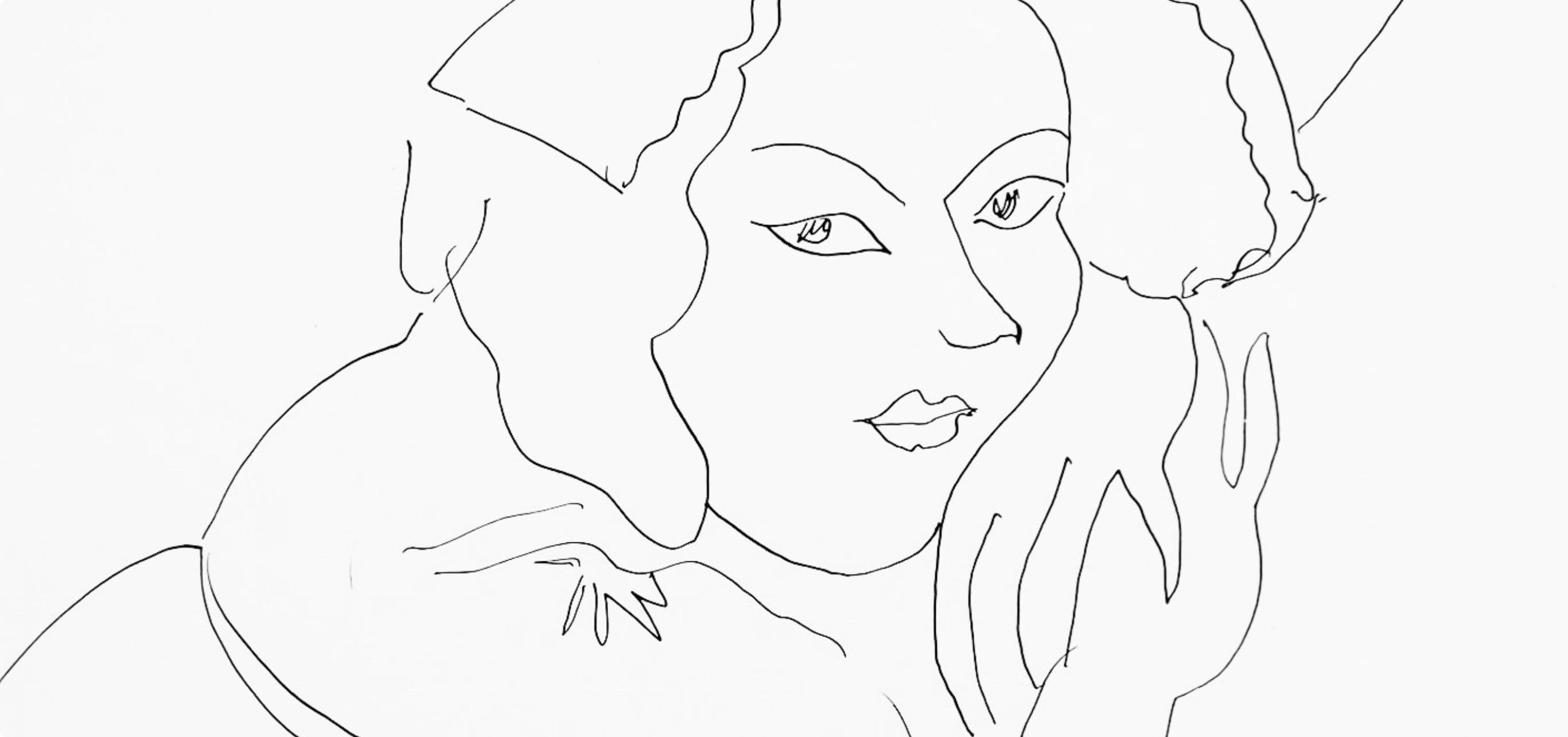 Henri Matisse, Series I, Var. 9, Drawings, Themes and Variations, 1943 (after) For Sale 1