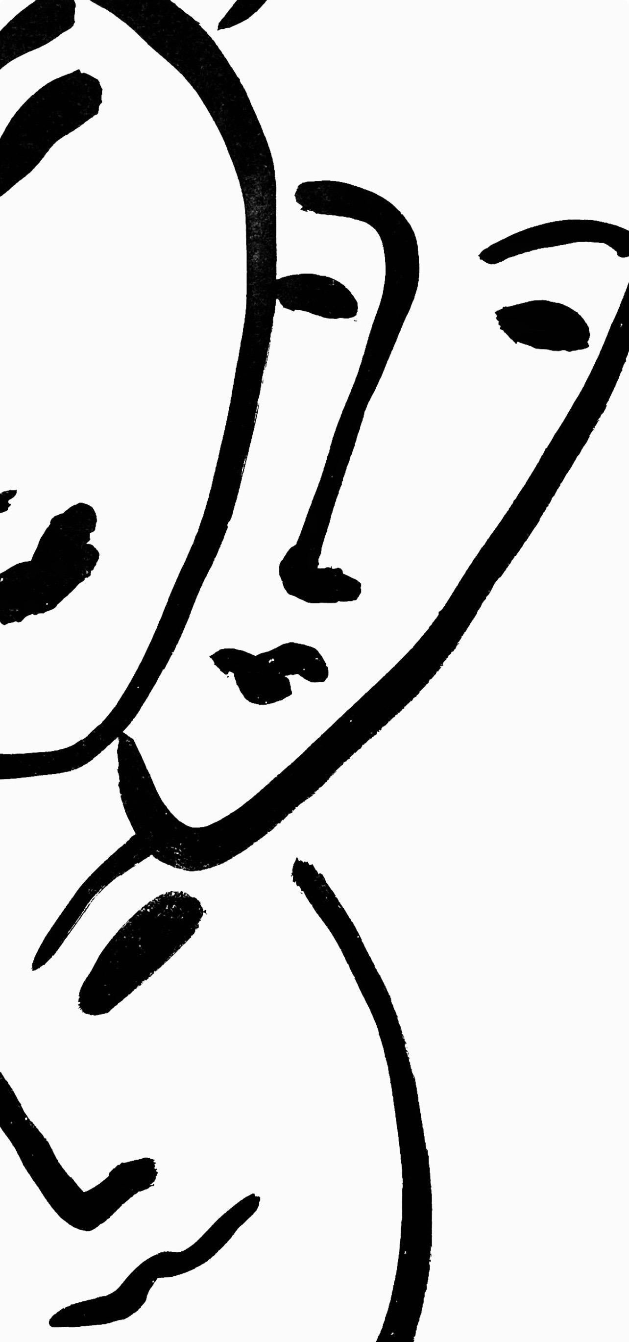 Henri Matisse, Three Heads. To Friendship, from Apollinaire, 1952 For Sale 3