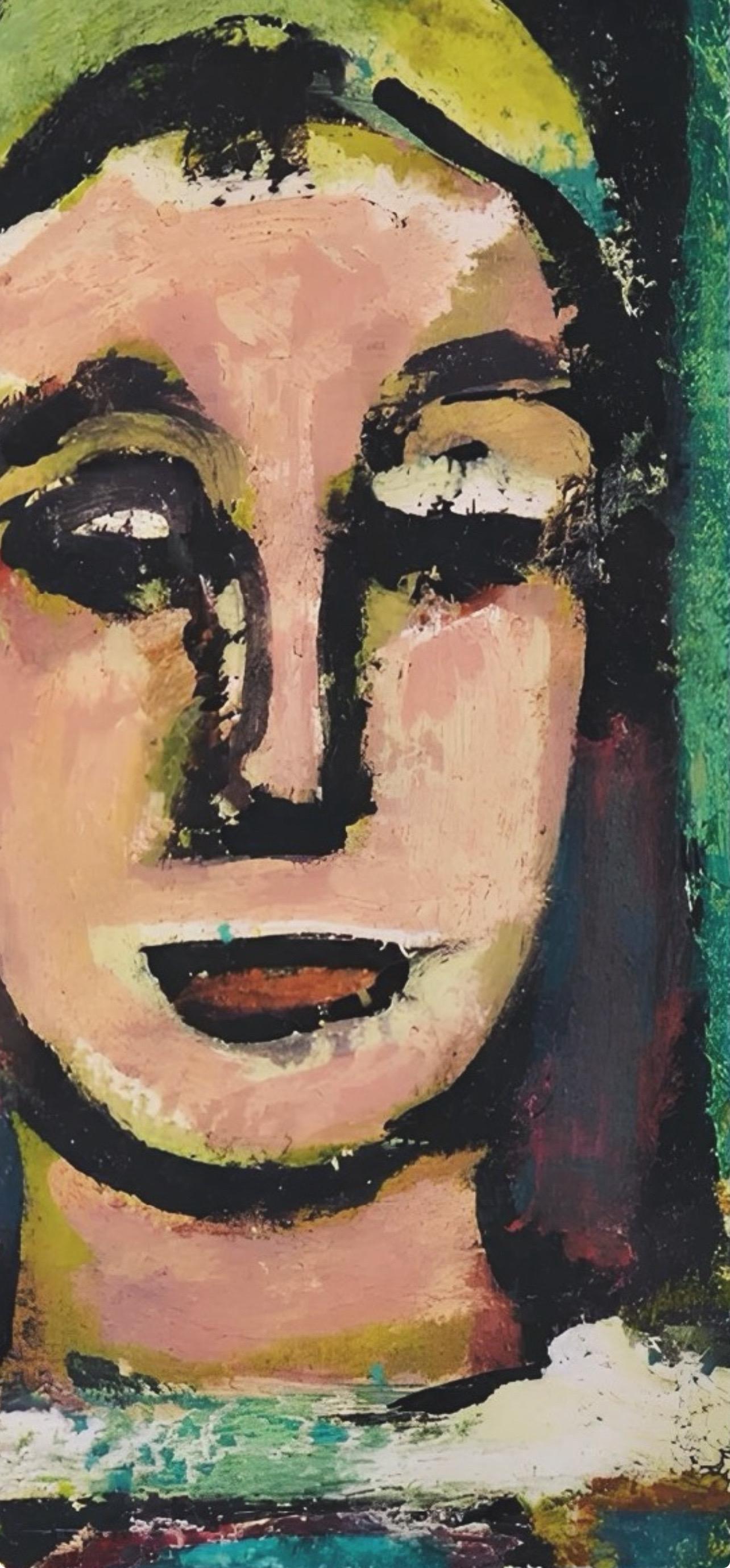 Rouault, Composition, Visages (après) - Moderne Print par Georges Rouault