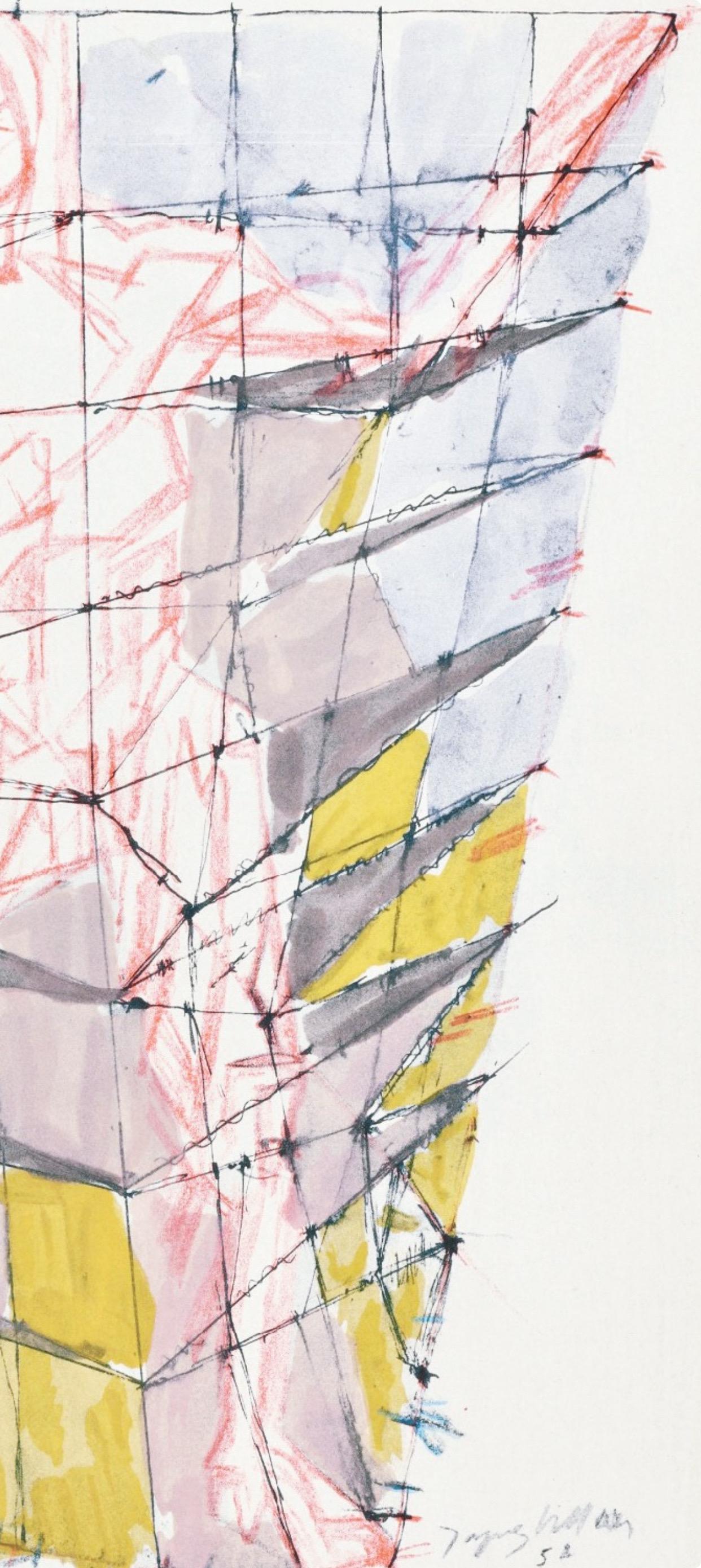 Jacques Villon, In Anger, from Twelve Contemporaries, 1959 (after) For Sale 3