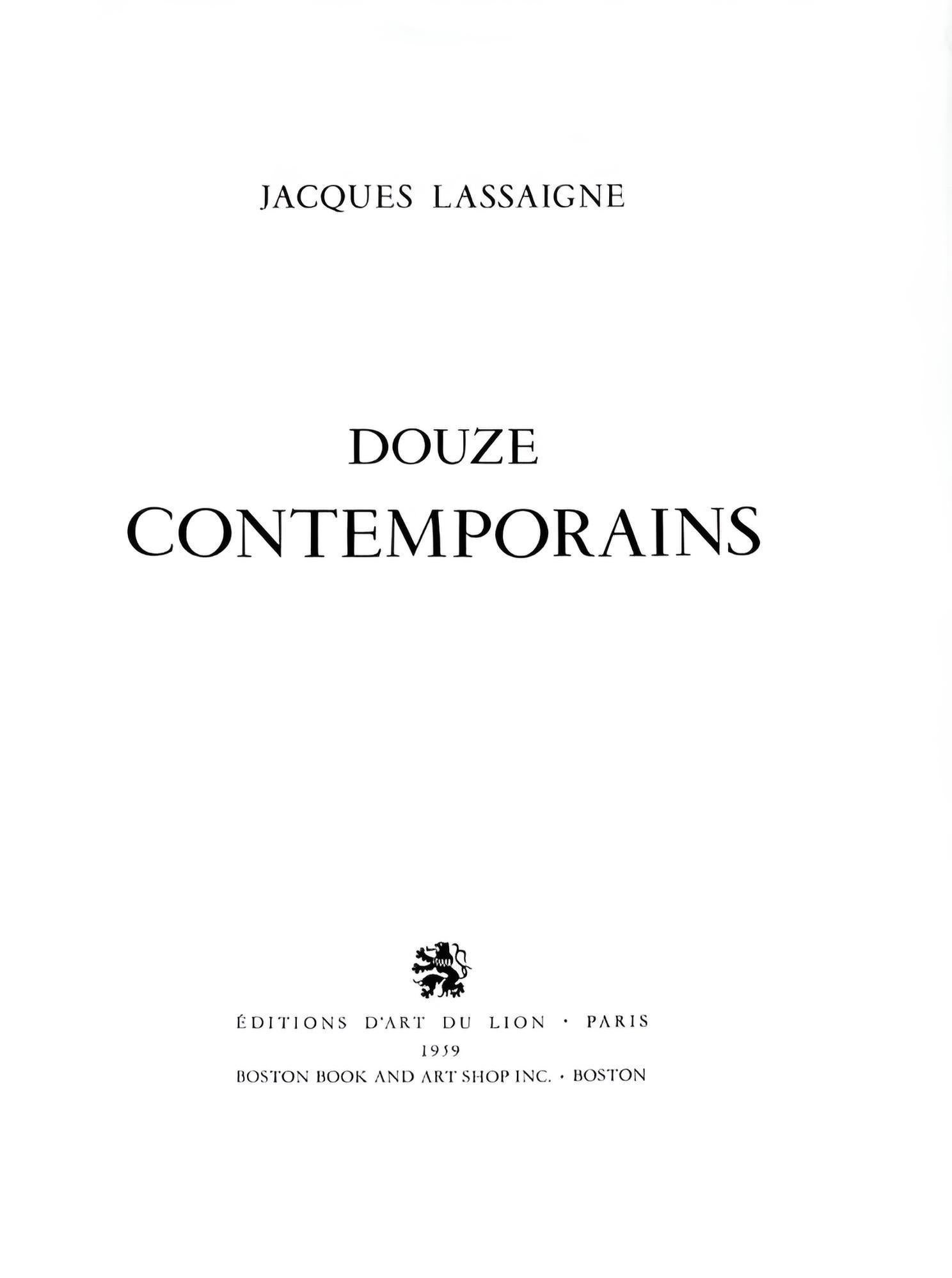 This exquisite lithograph and pochoir after Fernand Leger (1881–1955), titled Sans titre (Untitled), from the album Douze Contemporains (Twelve Contemporaries), originates from the 1959 edition published by Editions d'art du lion, Paris, and Boston