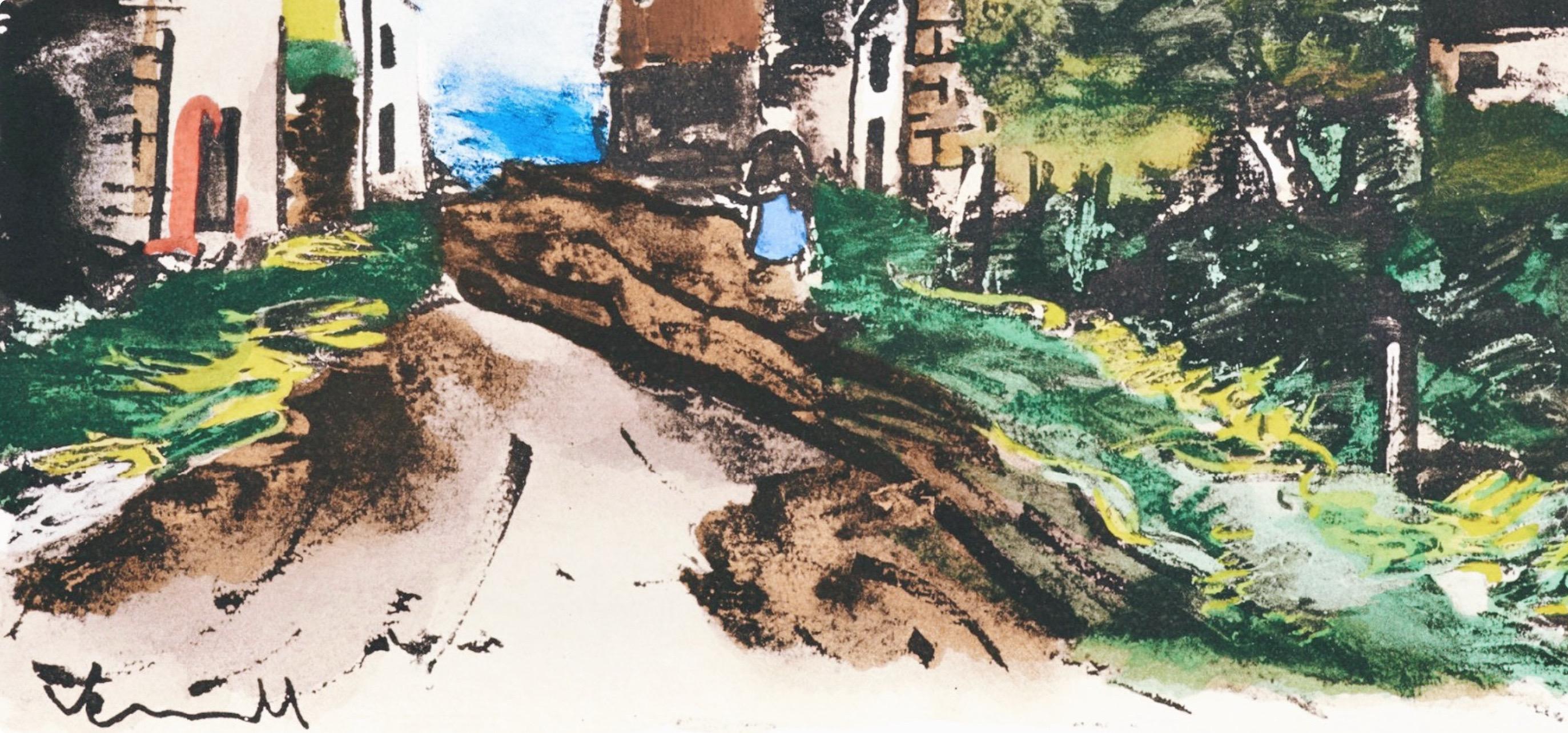 Maurice de Vlaminck, Landscape of Ile-de-France, 1959 (after) For Sale 2