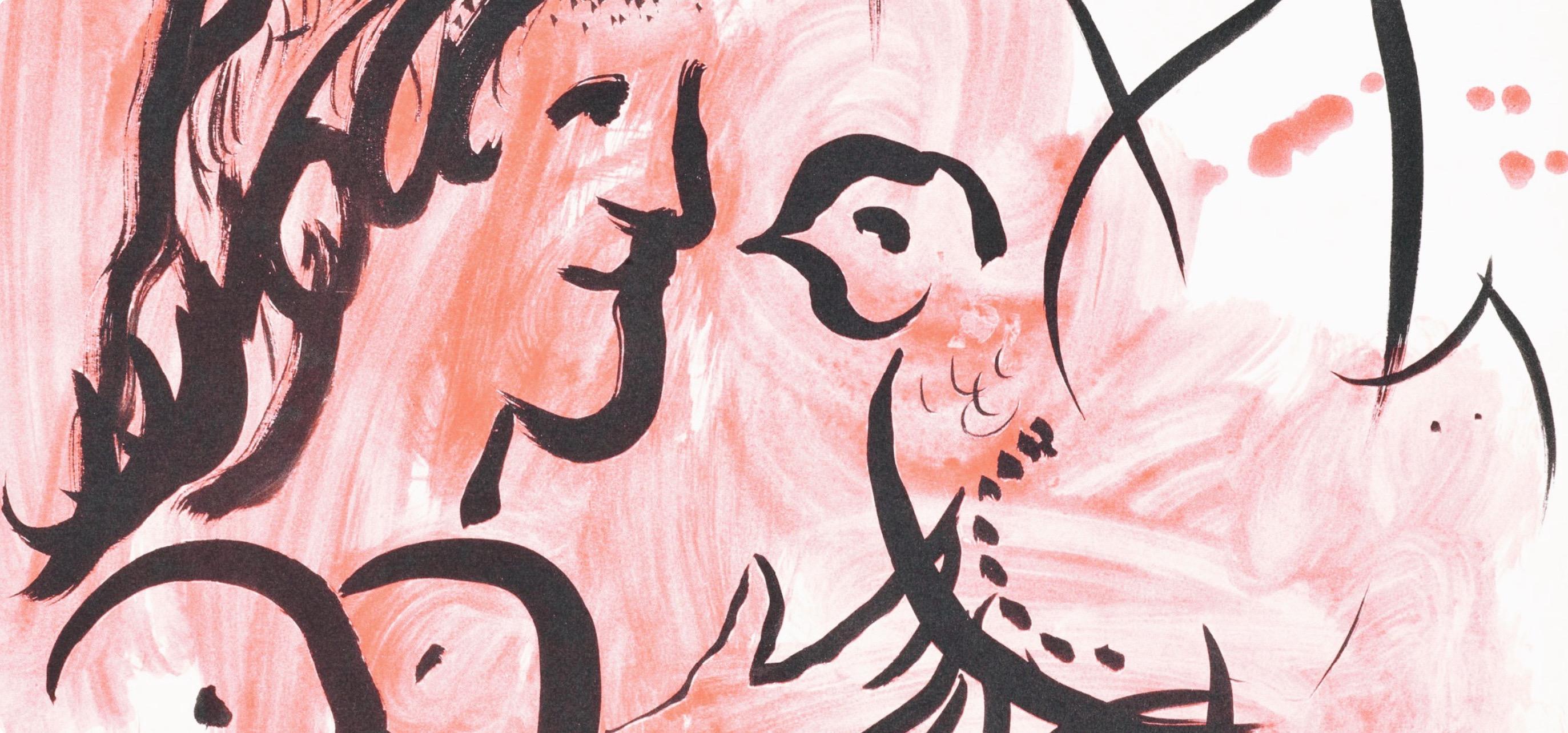 Marc Chagall, Woman with Bird, from Twelve Contemporaries, 1959 (after) For Sale 1