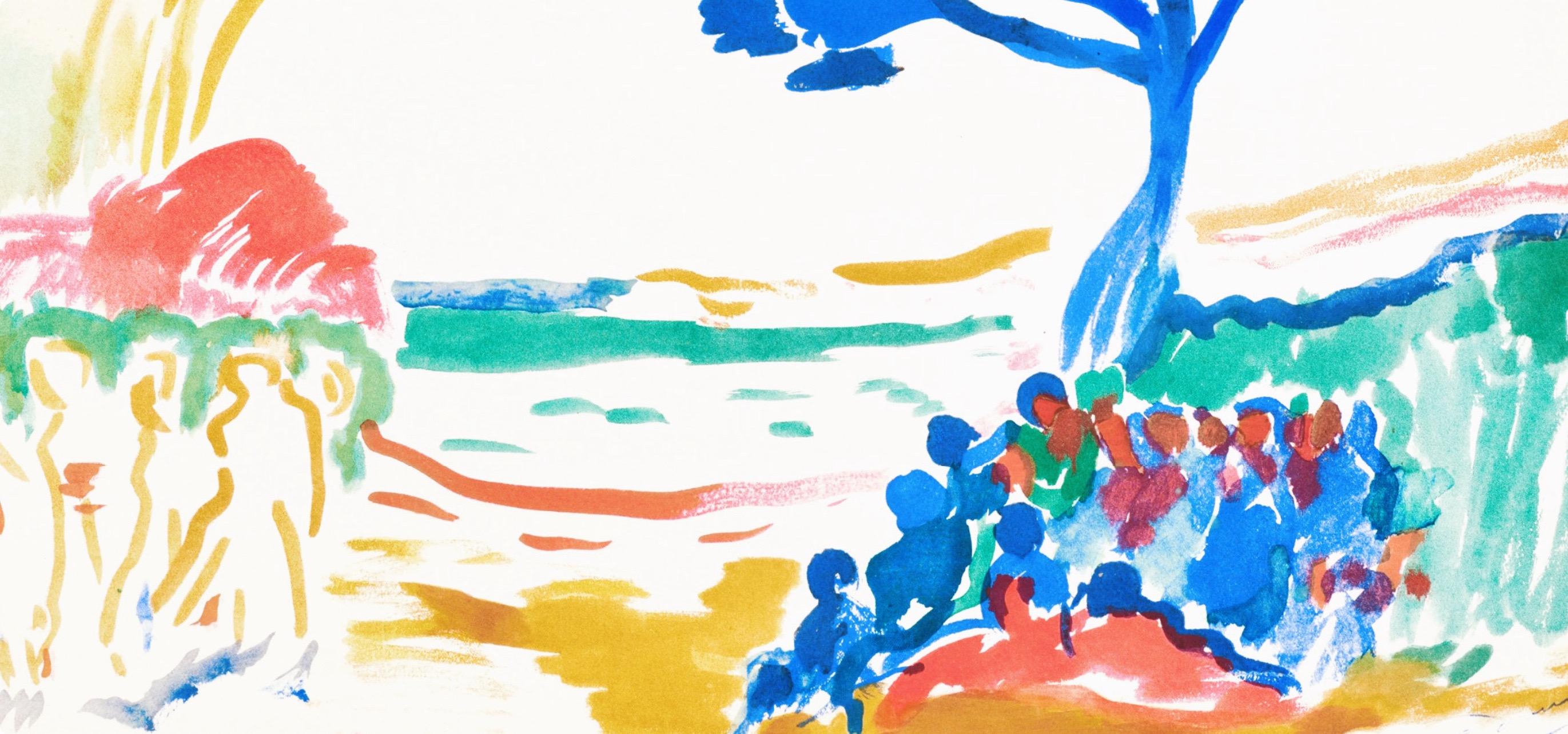 Andre Derain, Landscape of the Blue Tree, Twelve Contemporaries, 1959 (after) - Print by André Derain