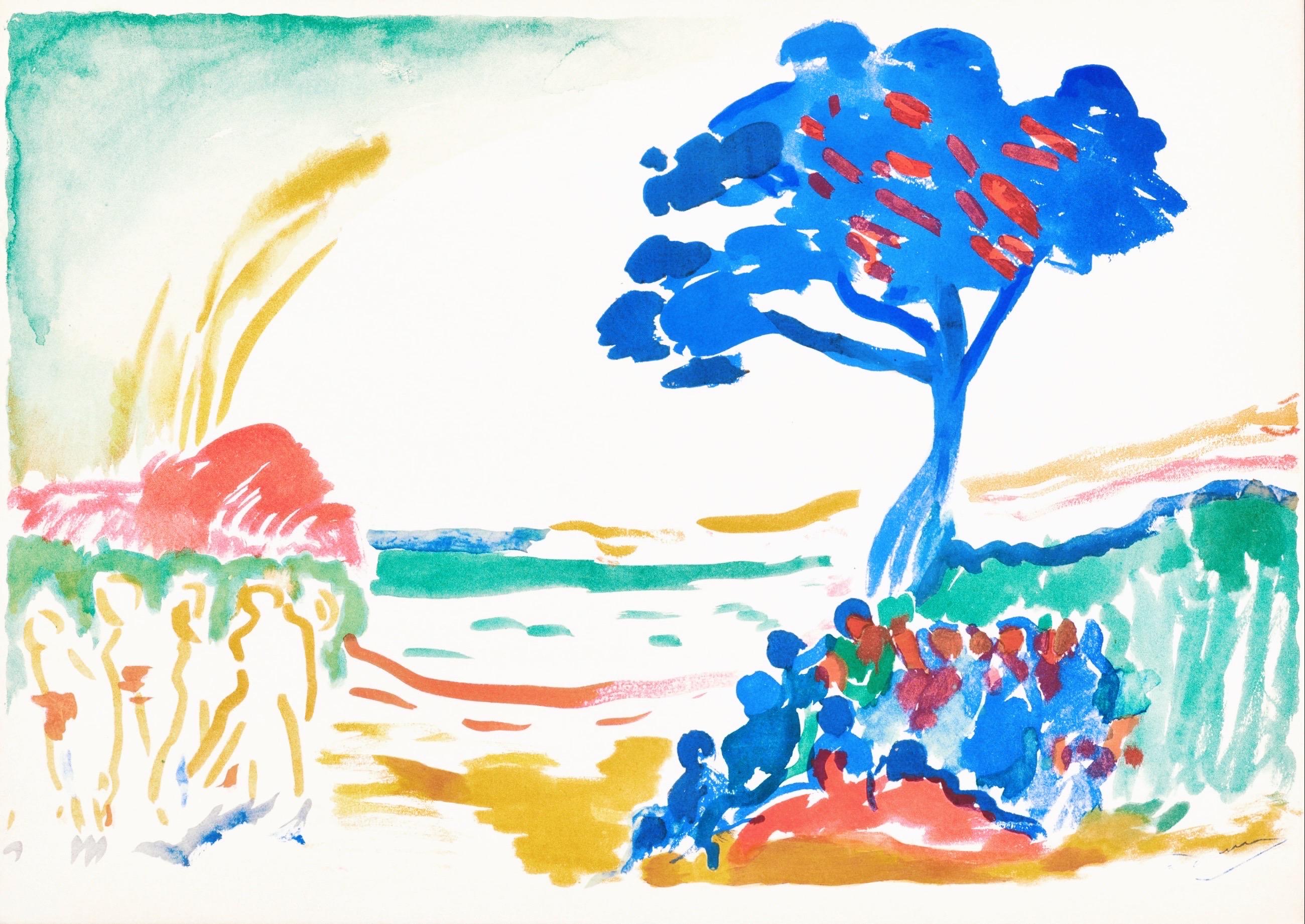 Andre Derain, Landscape of the Blue Tree, Twelve Contemporaries, 1959 (after)
