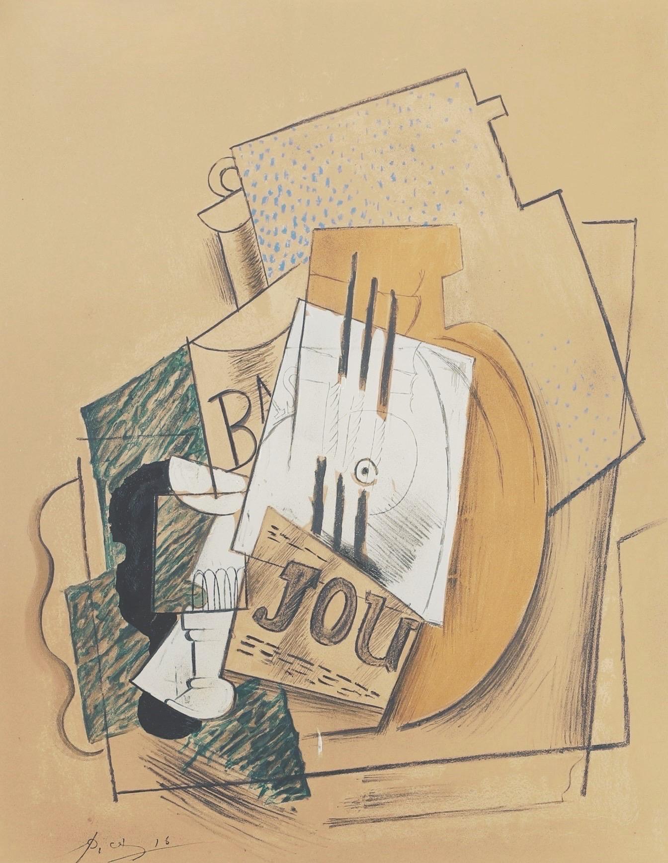 This exquisite lithograph after Pablo Picasso (1881–1973), titled Nature morte (Still Life), from the album Douze Contemporains (Twelve Contemporaries), originates from the 1959 edition published by Editions d'art du lion, Paris, and Boston Book and
