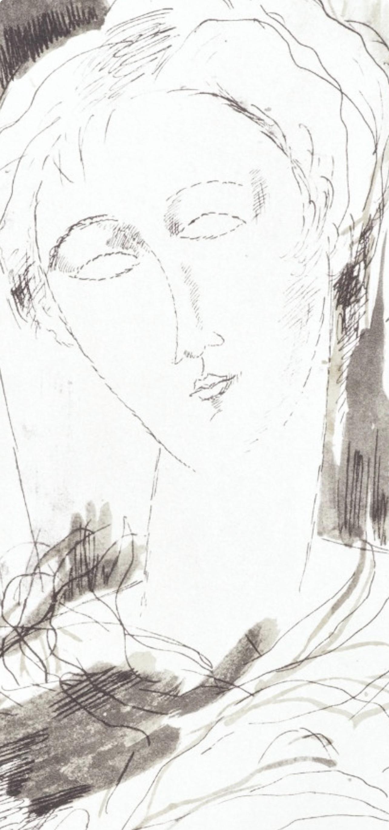 Amedeo Modigliani, Portrait, from Twelve Contemporaries, 1959 (after) For Sale 1