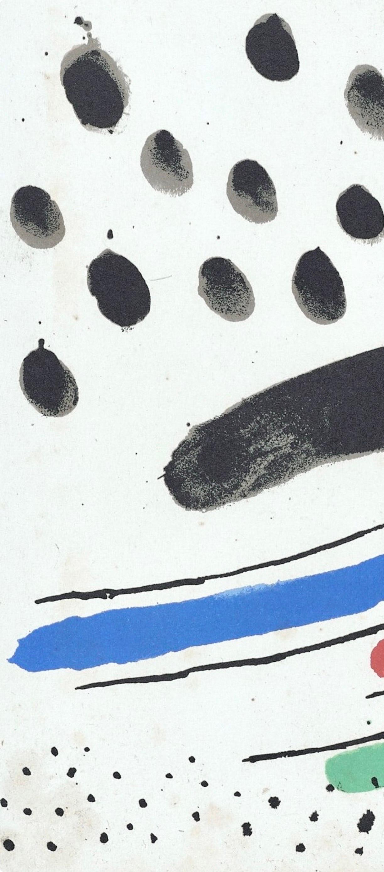 Joan Miro, Untitled, from Tarragona Tapestry, 1972 (after) - Beige Abstract Print by Joan Miró