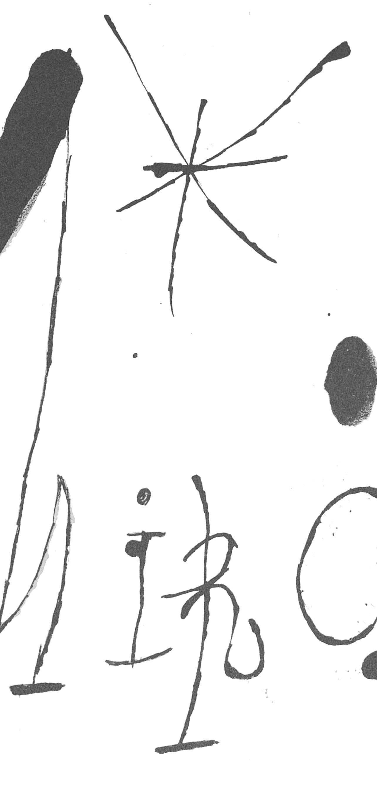 Joan Miro, Untitled, from Tarragona Tapestry, 1972 (after) - Beige Landscape Print by Joan Miró