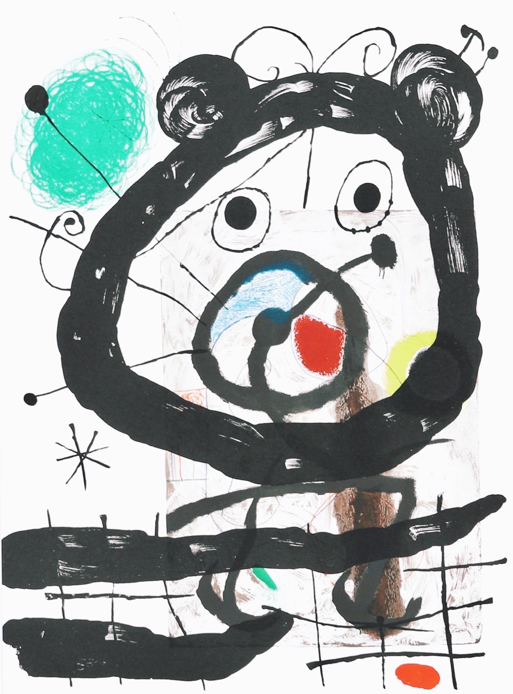 Joan Miro, The Great Figure, from Derriere le miroir, 1965