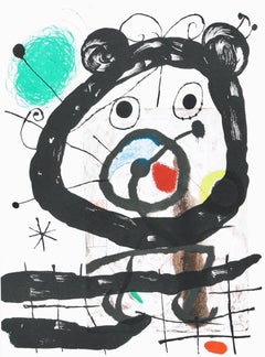 Joan Miro, The Great Figure, from Derriere le miroir, 1965