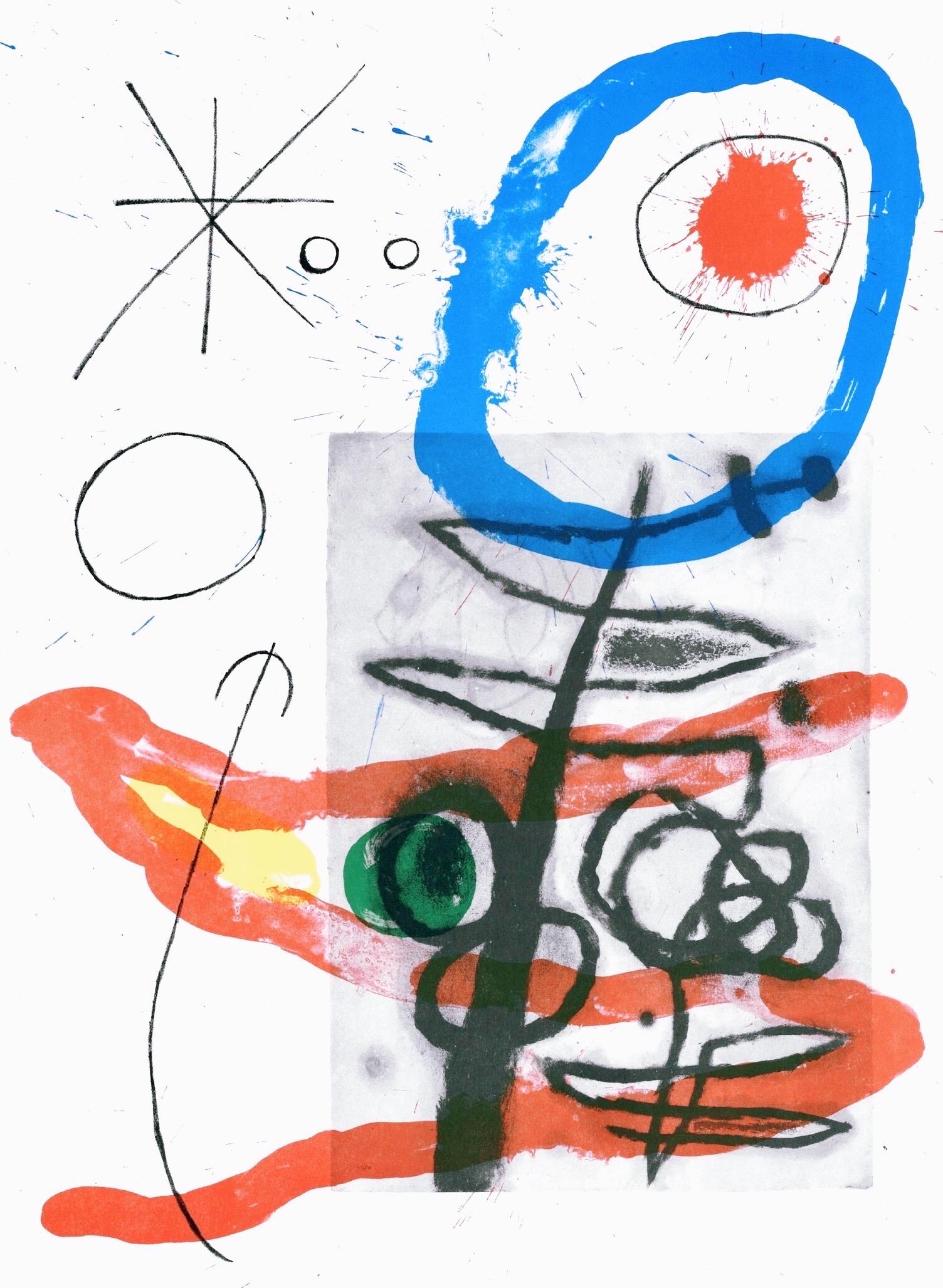 Joan Miro, The Tree-Like Woman, from Derriere le miroir, 1965