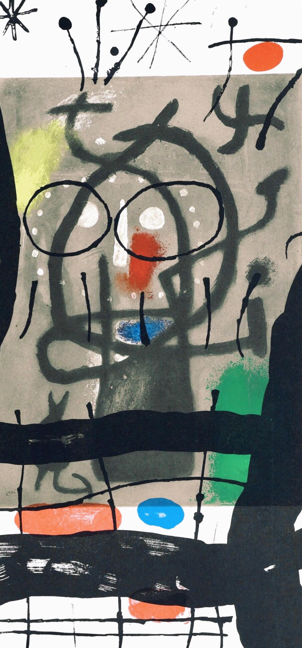 Joan Miro, Frontispiece, from Derriere le miroir, 1965 - Print by Joan Miró