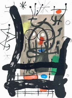 Joan Miro, Frontispiece, from Derriere le miroir, 1965