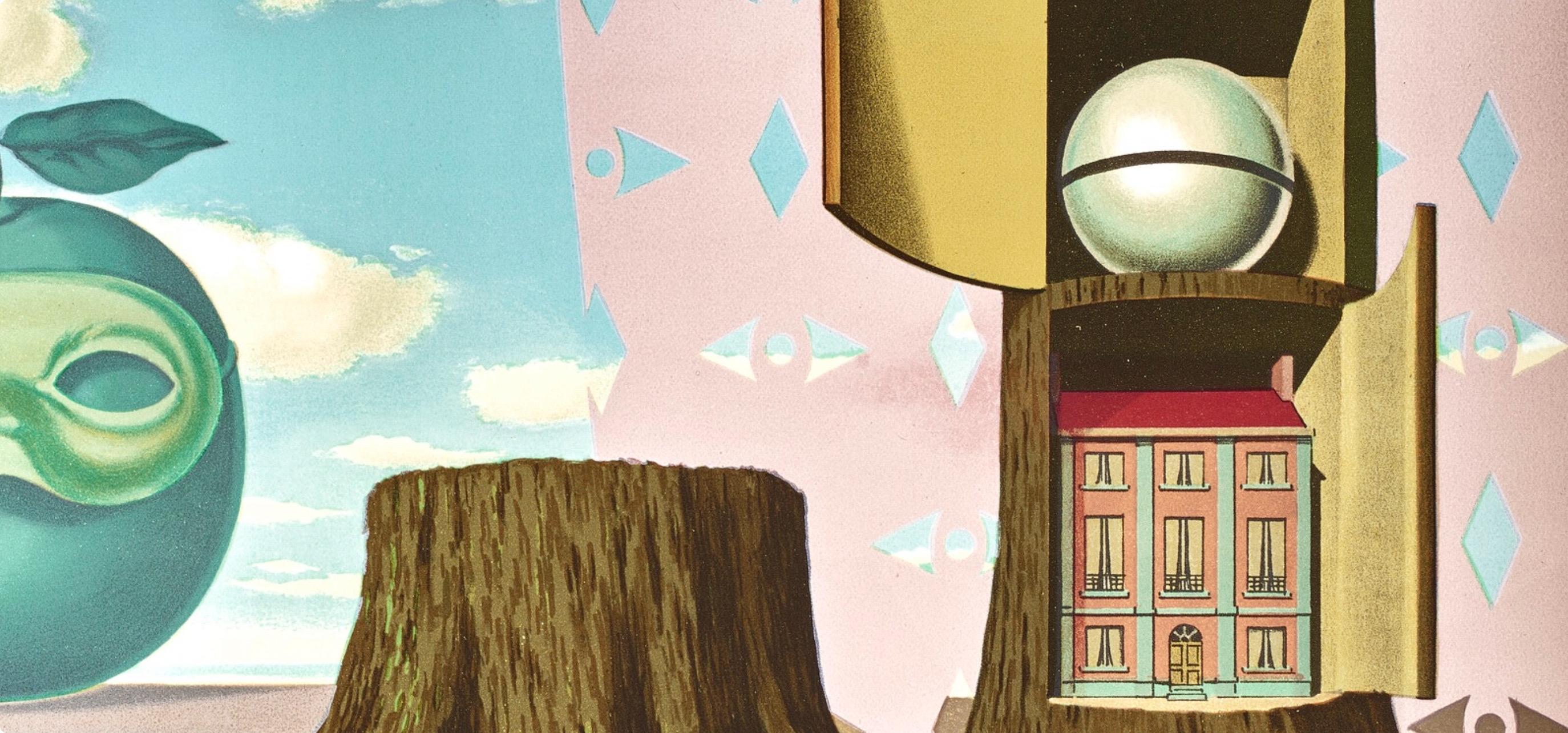 Rene Magritte, On the Shore of the Sea…, 1968 (after) - Gray Still-Life Print by René Magritte