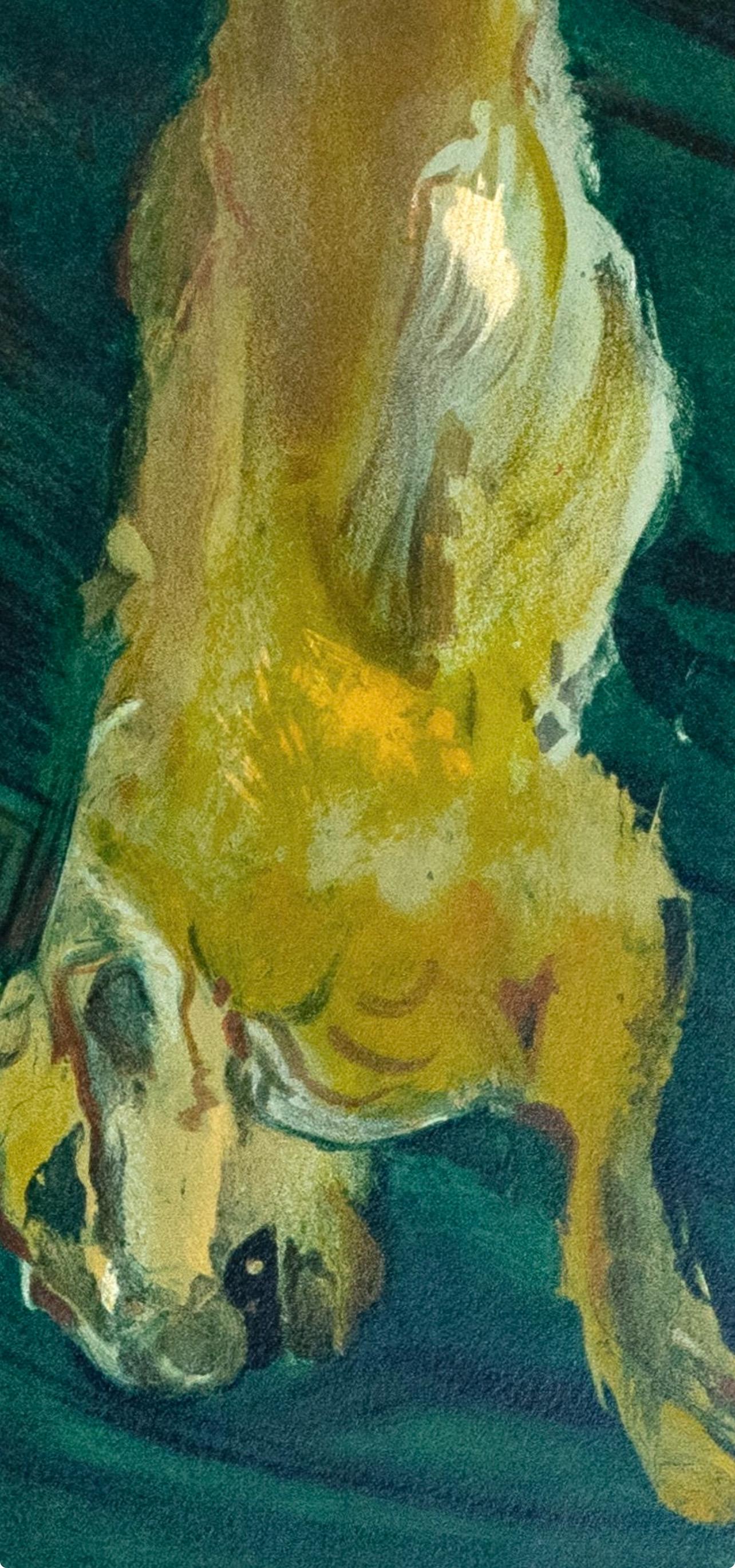 This exquisite lithograph after Chaim Soutine (1893–1943), titled Le Lievre au volet vert (The Hare at the Green Shutter), from the folio Soutine, I, Collection Pierre Levy, 1966, originates from the edition published by Fernand Mourlot, Paris, and