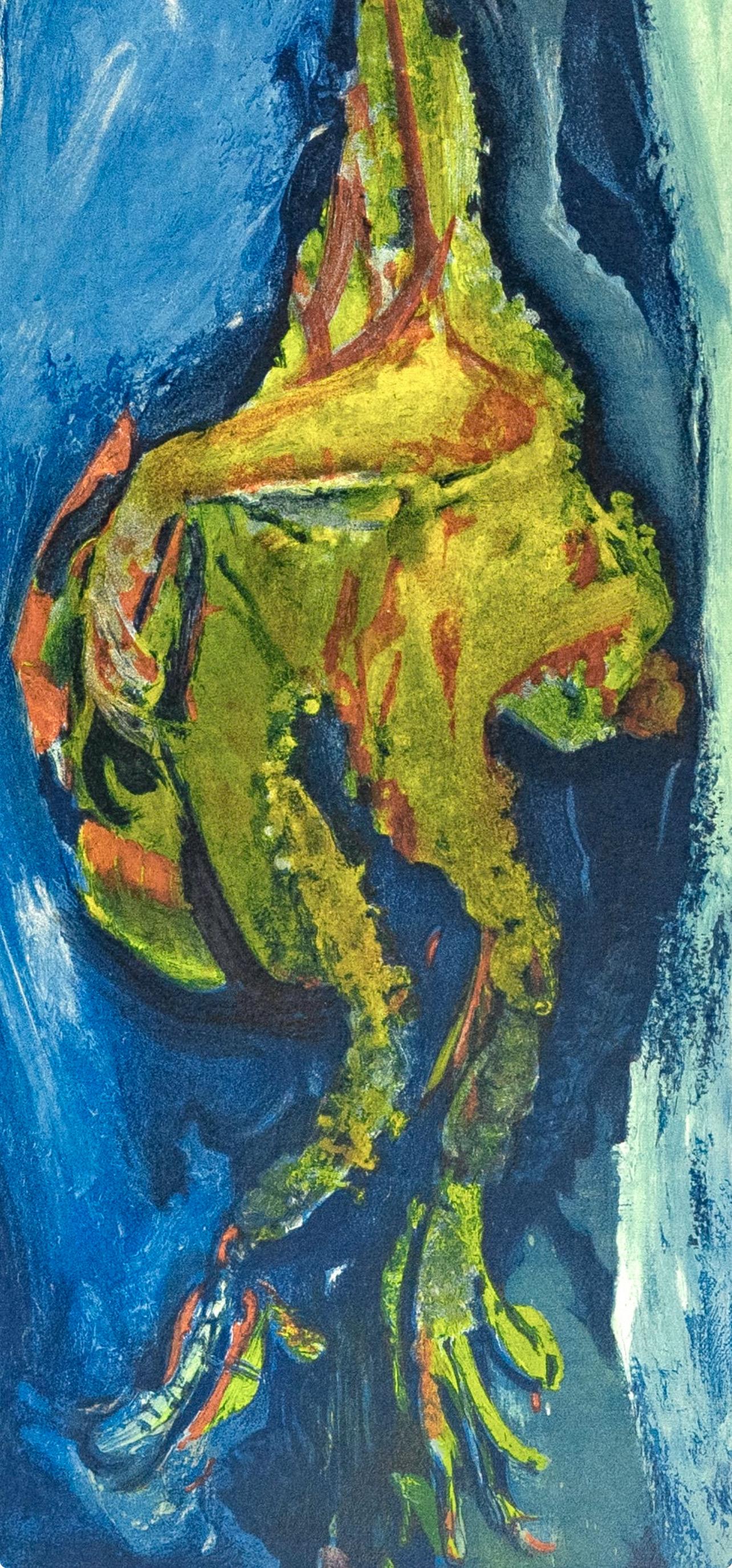 Chaim Soutine, Le coq, extrait de Soutine, I, 1966 (d'après) - Jaune Landscape Print par Chaïm Soutine