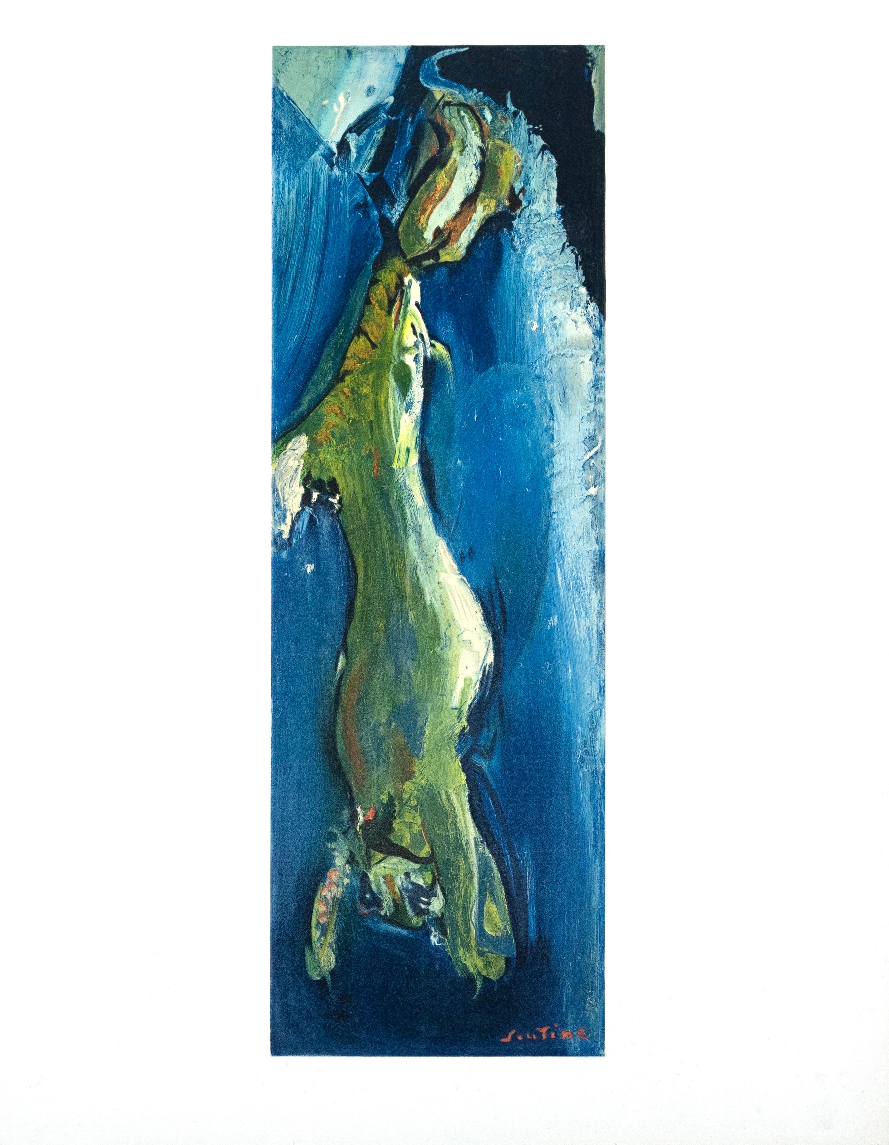 This exquisite lithograph after Chaim Soutine (1893–1943), titled Lievre pendu (Hanging Hare), from the folio Soutine, I, Collection Pierre Levy, 1966, originates from the edition published by Fernand Mourlot, Paris, and printed by Mourlot Freres,