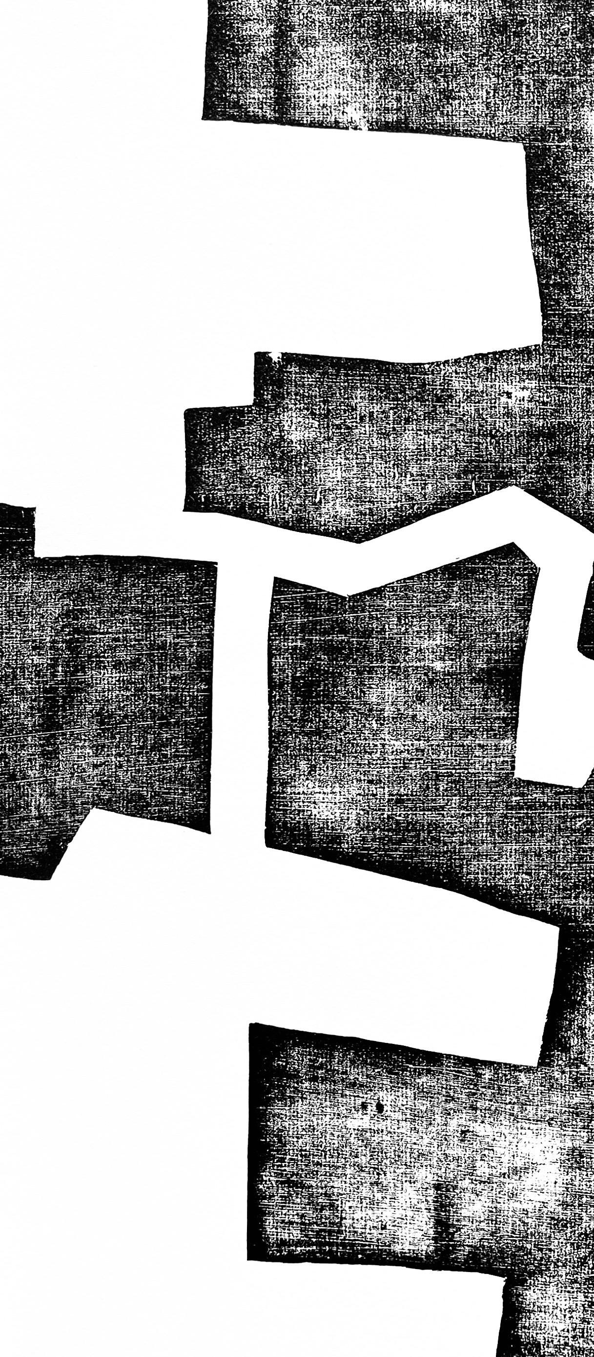 Chillida, Composition, Derrière le miroir (après) - Print de Eduardo Chillida