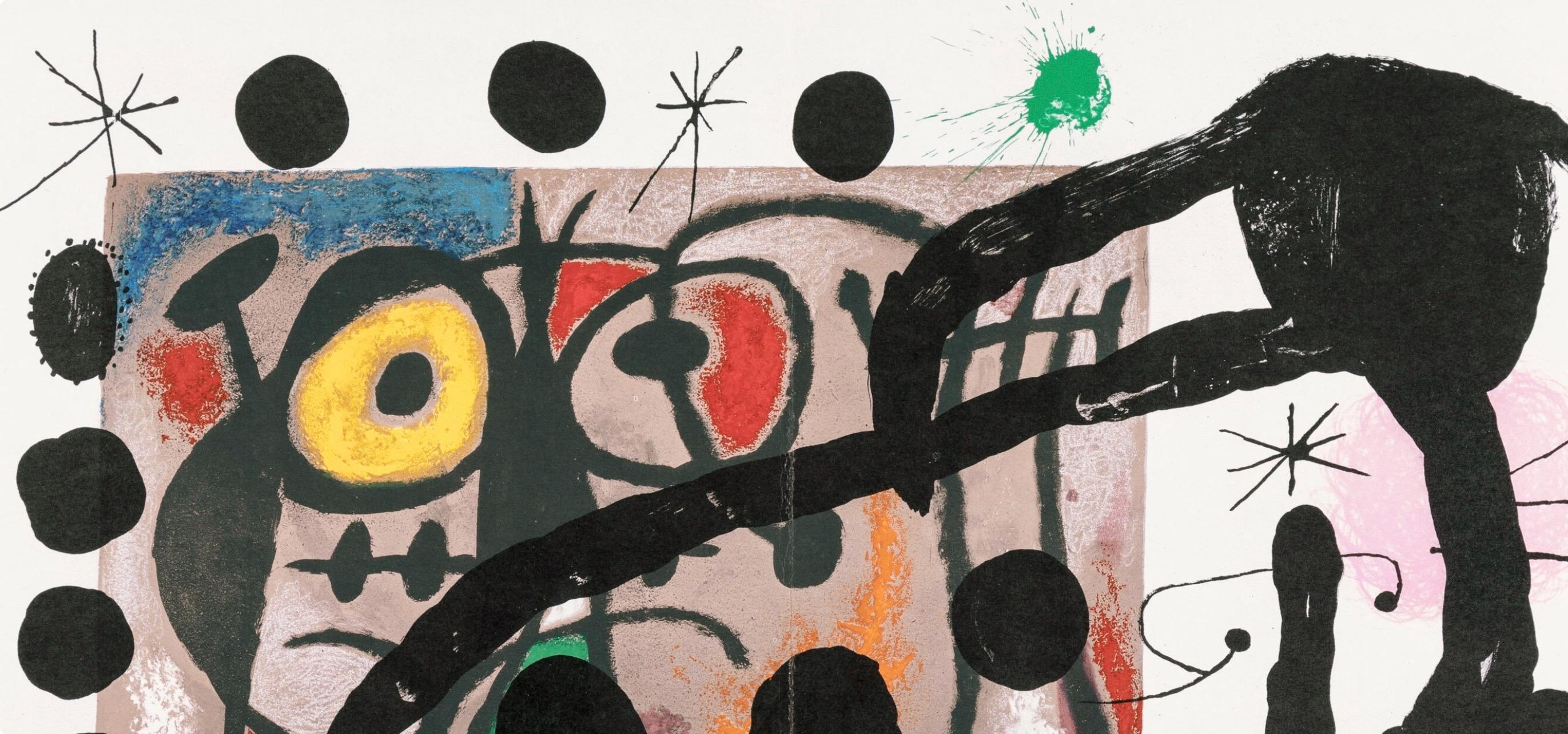 Miró, Composition (Cramer 102 ; Mourlot 428-449), Derrière le miroir (d'après) - Surréalisme Print par Joan Miró