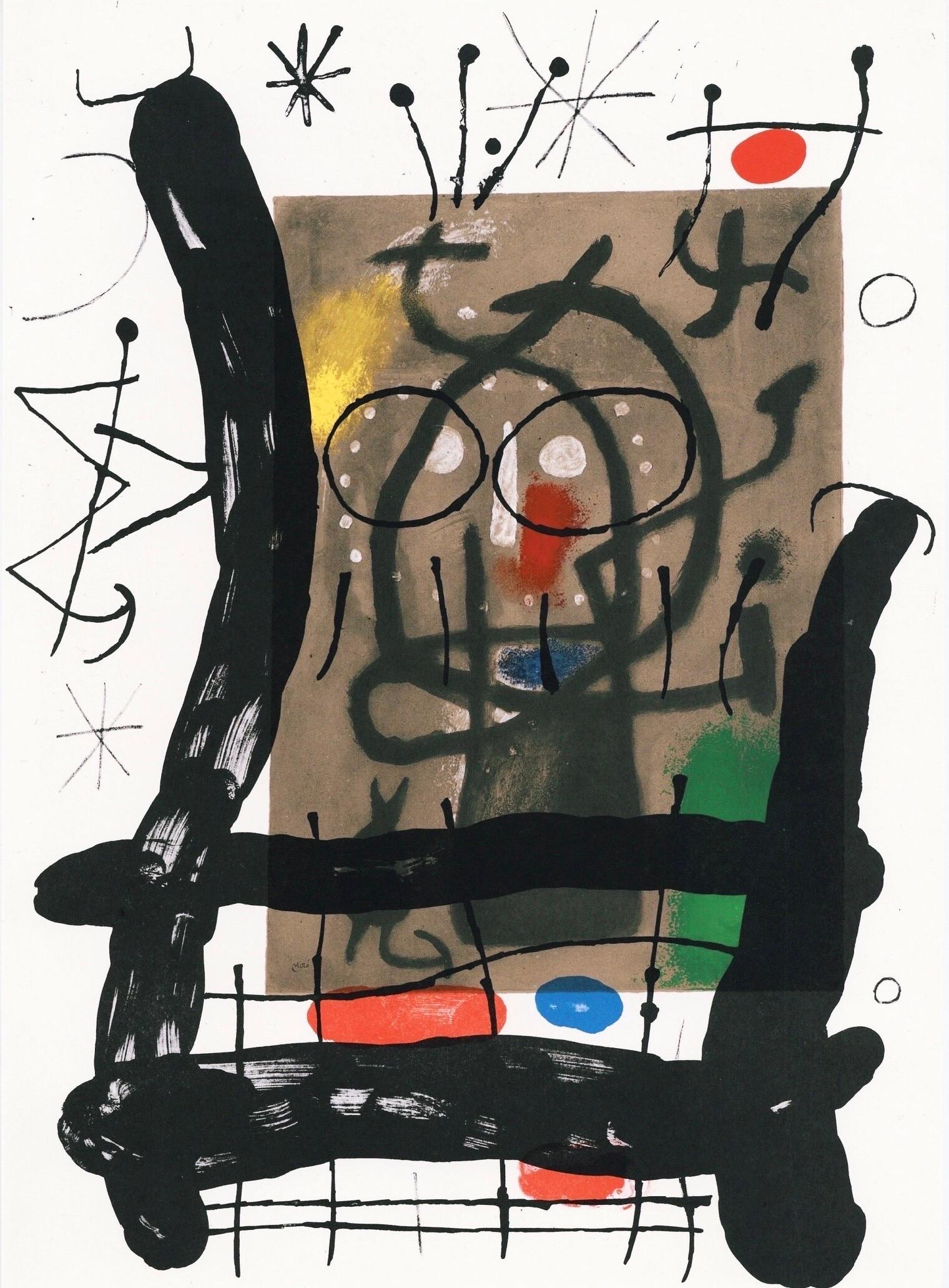 Joan Miro, Frontispiece, from Derriere le miroir, 1965
