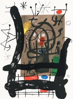 Joan Miro, Frontispiece, from Derriere le miroir, 1965