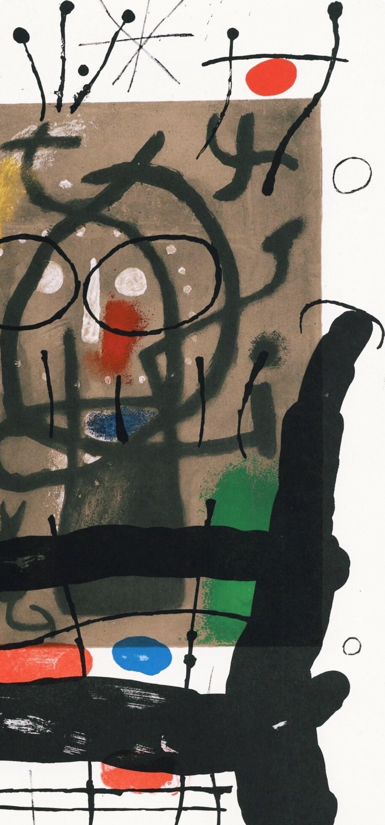 Miró, Composition (Cramer 102 ; Mourlot 428-449), Derrière le miroir (d'après) - Surréalisme Print par Joan Miró