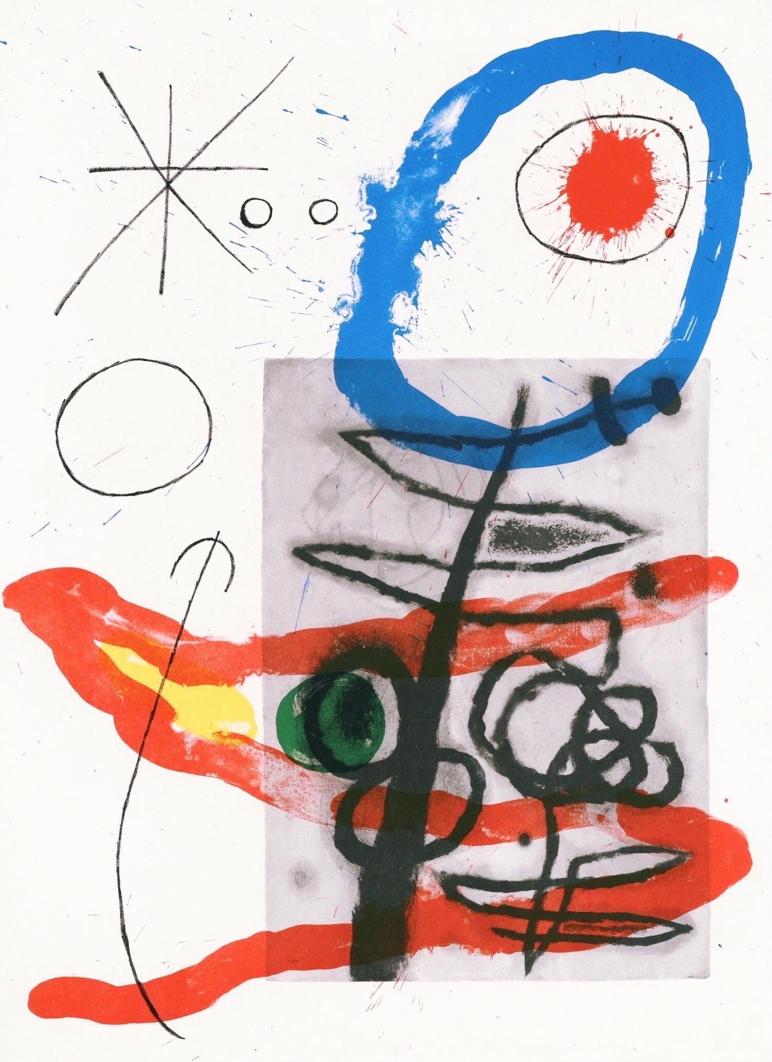 Joan Miro, The Tree-Like Woman, from Derriere le miroir, 1965