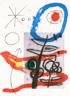 Joan Miro, The Tree-Like Woman, from Derriere le miroir, 1965