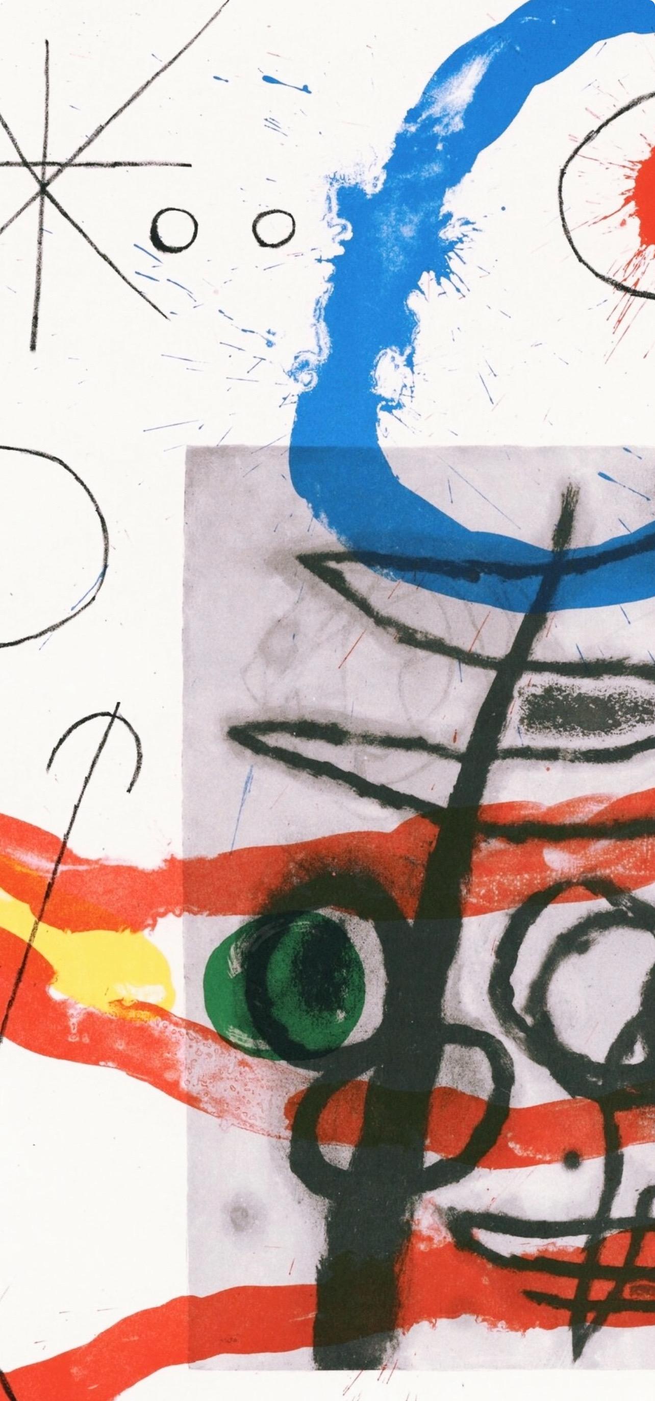 Miró, Composition (Cramer 102 ; Mourlot 428-449), Derrière le miroir (d'après) - Surréalisme Print par Joan Miró