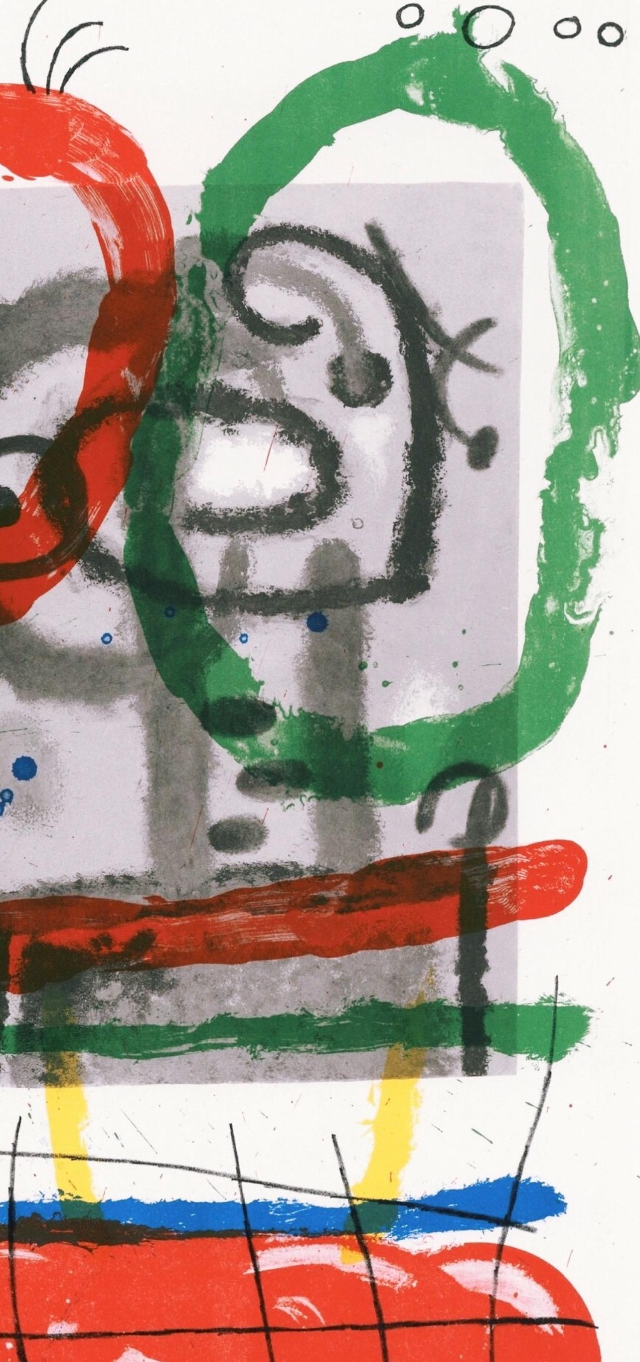 Miró, Composition (Cramer 102 ; Mourlot 428-449), Derrière le miroir (d'après) - Surréalisme Print par Joan Miró