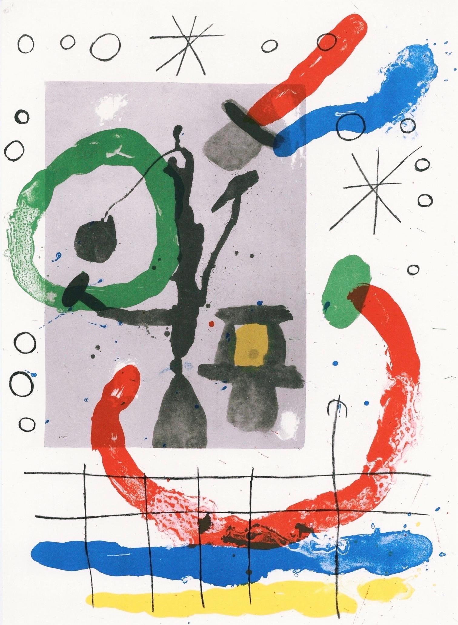 Joan Miro, The Bird and its Nest, from Derriere le miroir, 1965