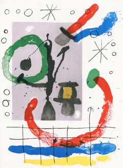 Joan Miro, The Bird and its Nest, from Derriere le miroir, 1965